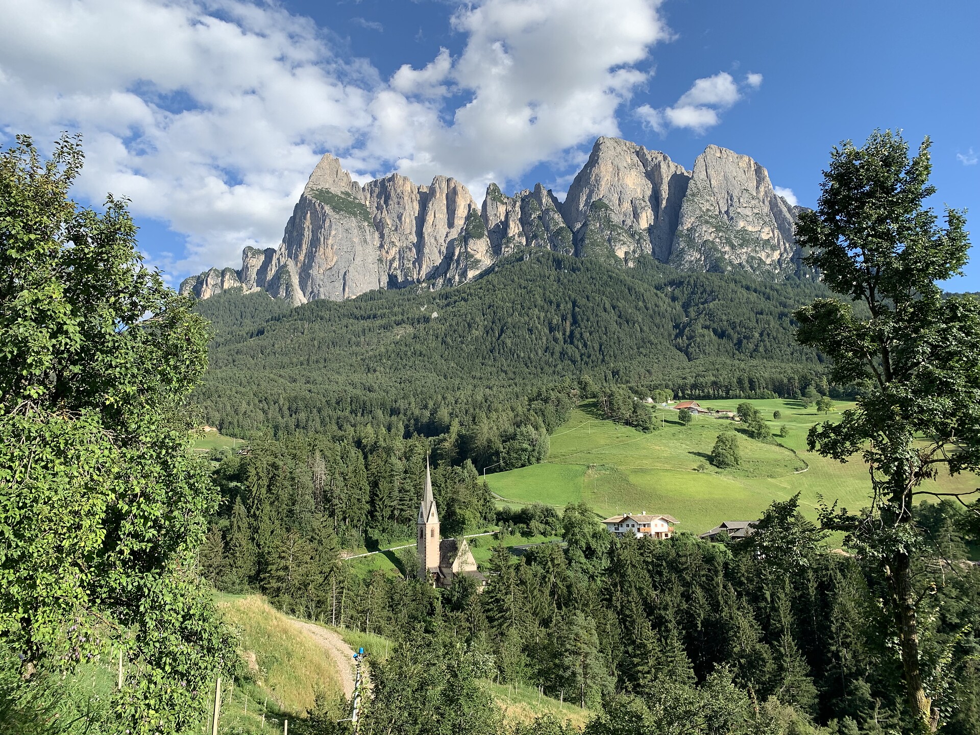 St. Vigil with the Schlern mountain