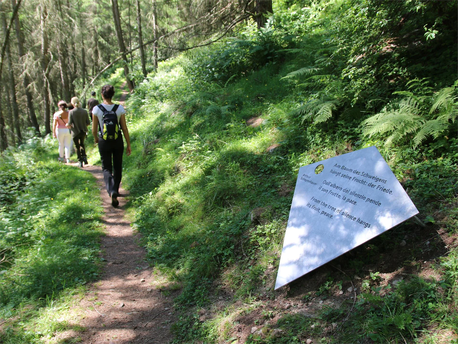 Hiking trail Via Monachorum from Madonna di Senales to Monte S. CaterinaWay of silence Schnals/Senales 1 suedtirol.info