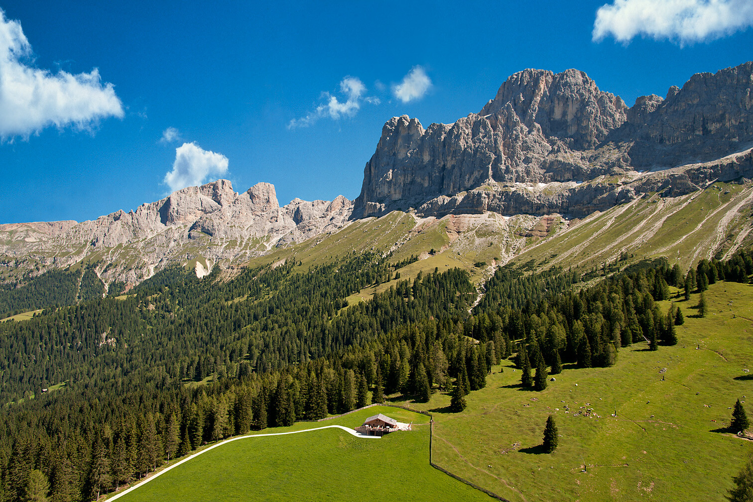 Messnerjoch hut Dolomites Nova Levante