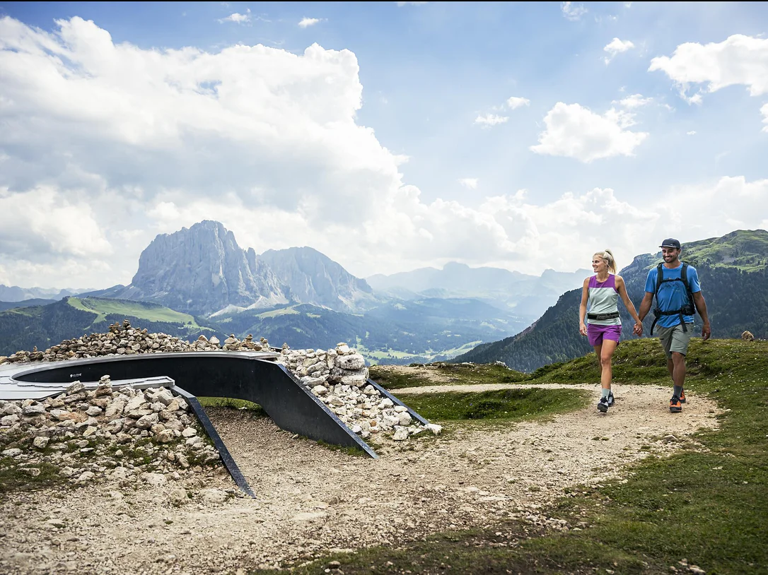 Hike to the Dolomites UNESCO World Heritage viewpoint Mastlé