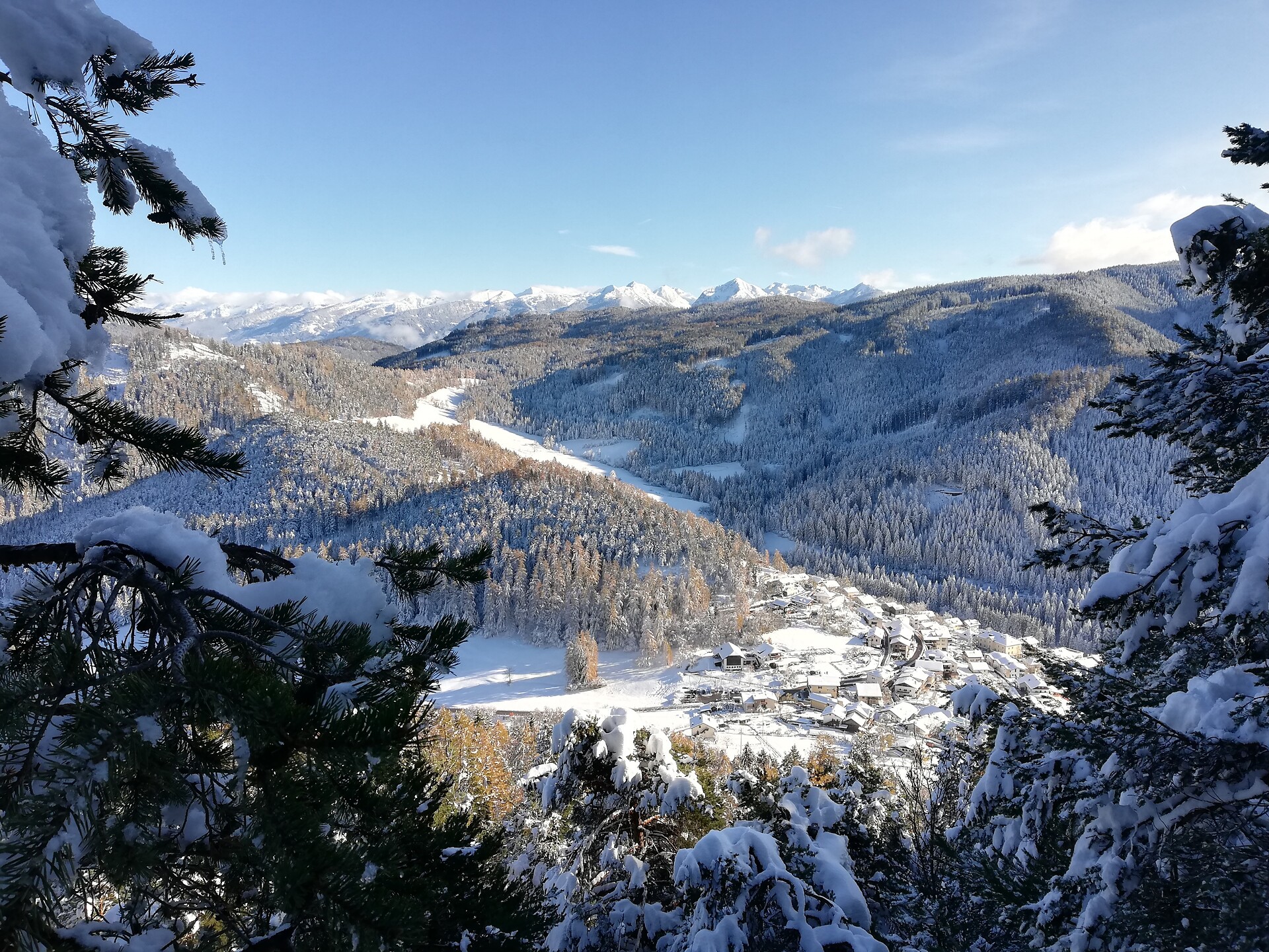 Blick aufs Dorf