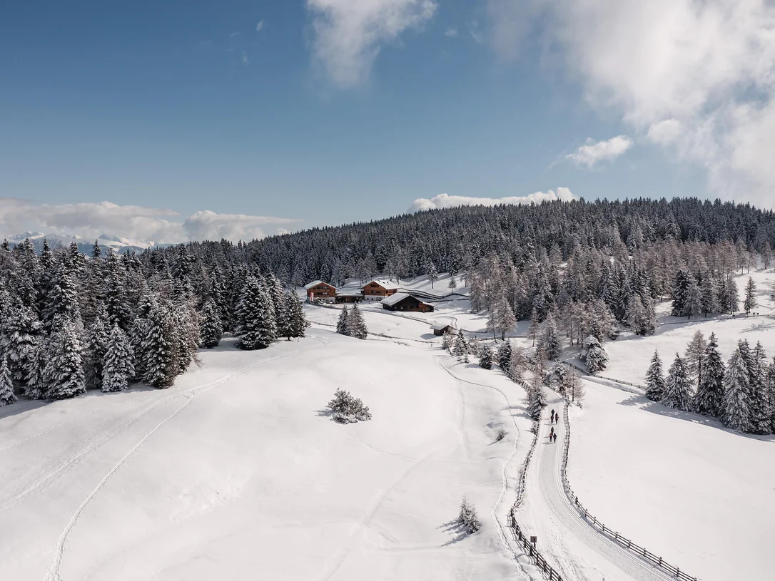Winterwanderung über die Rodenecker-Lüsner Alm