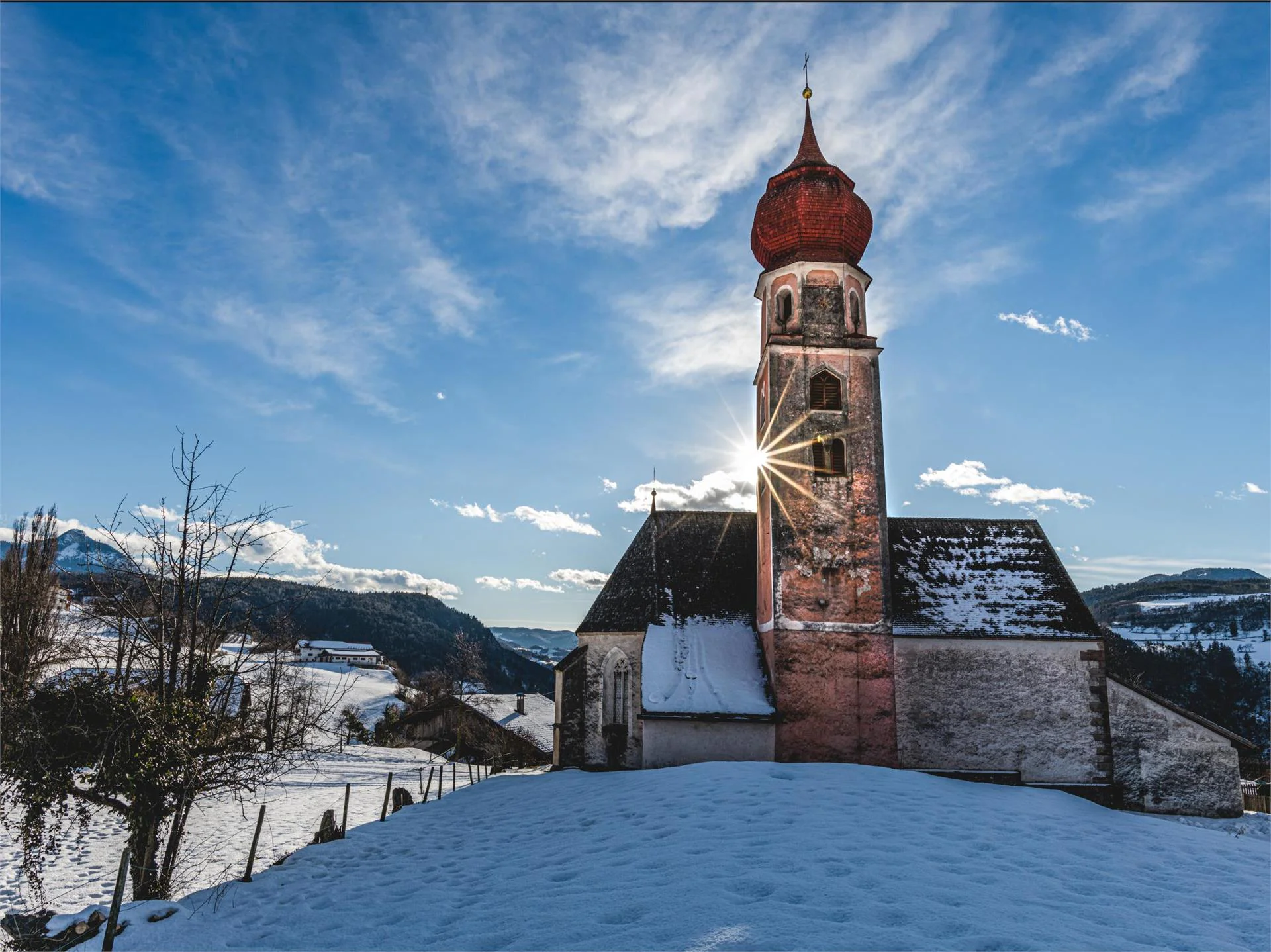 Winter hike from Seis to St. Oswald Kastelruth/Castelrotto 1 suedtirol.info