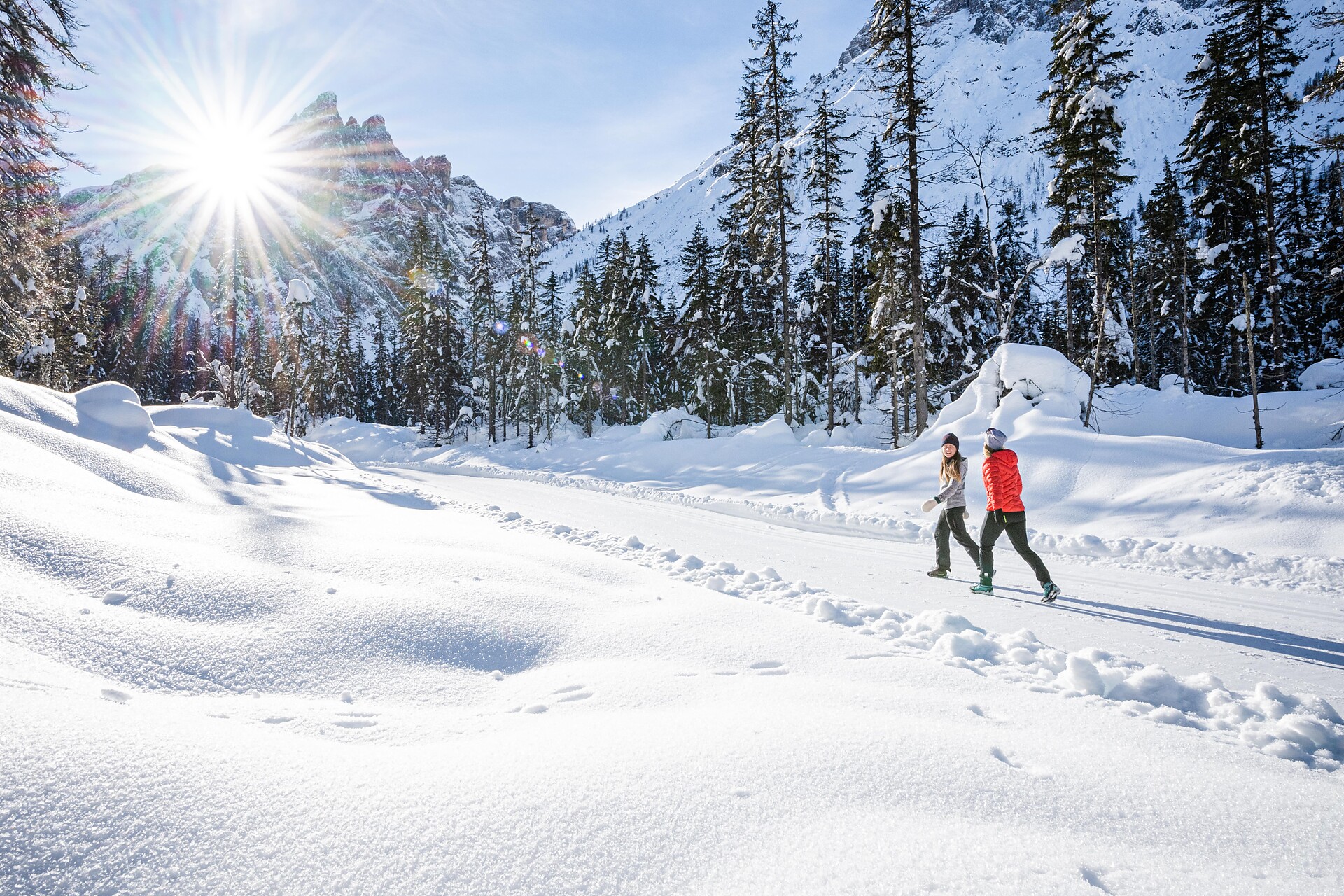 Passeggiata invernale: Val Campo di Dentro - Regione dolomitica 3 Cime - #1 - suedtirol.info