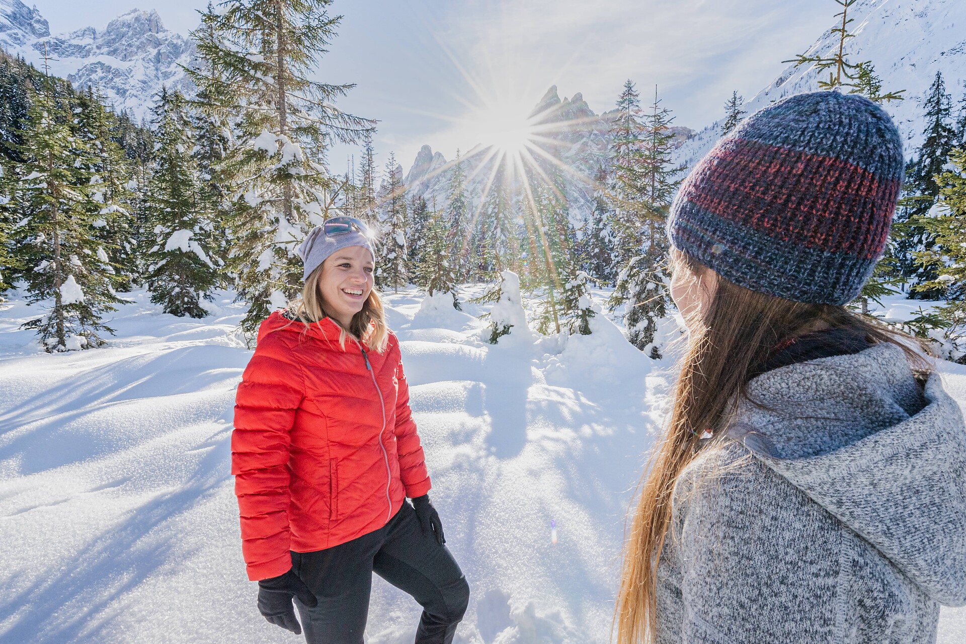 Winterwanderung: Kreuzbergpass - Coltrondo Alm - Dolomitenregion 3 Zinnen - #1 - suedtirol.info