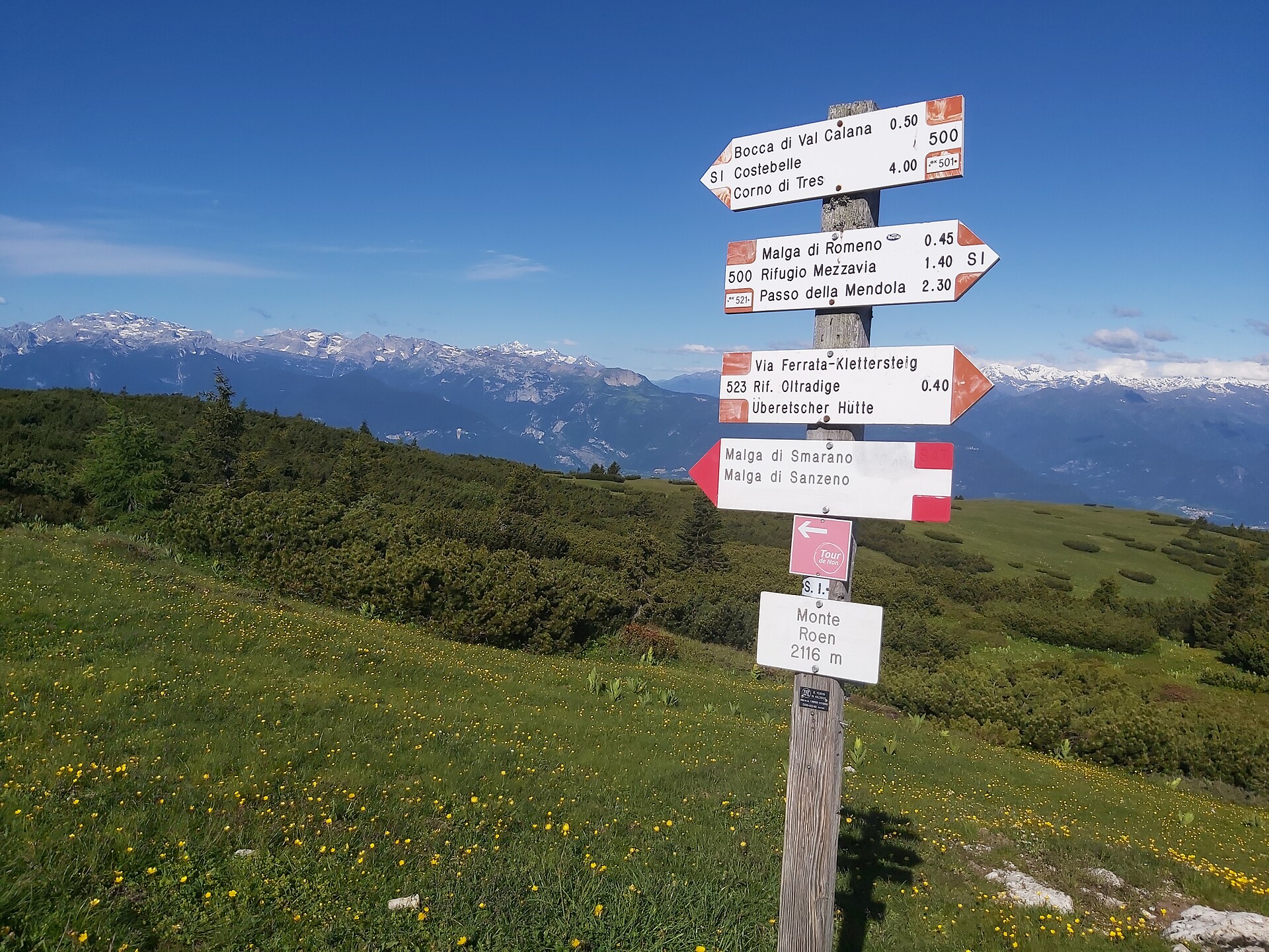 Wanderung zum Monte Roen