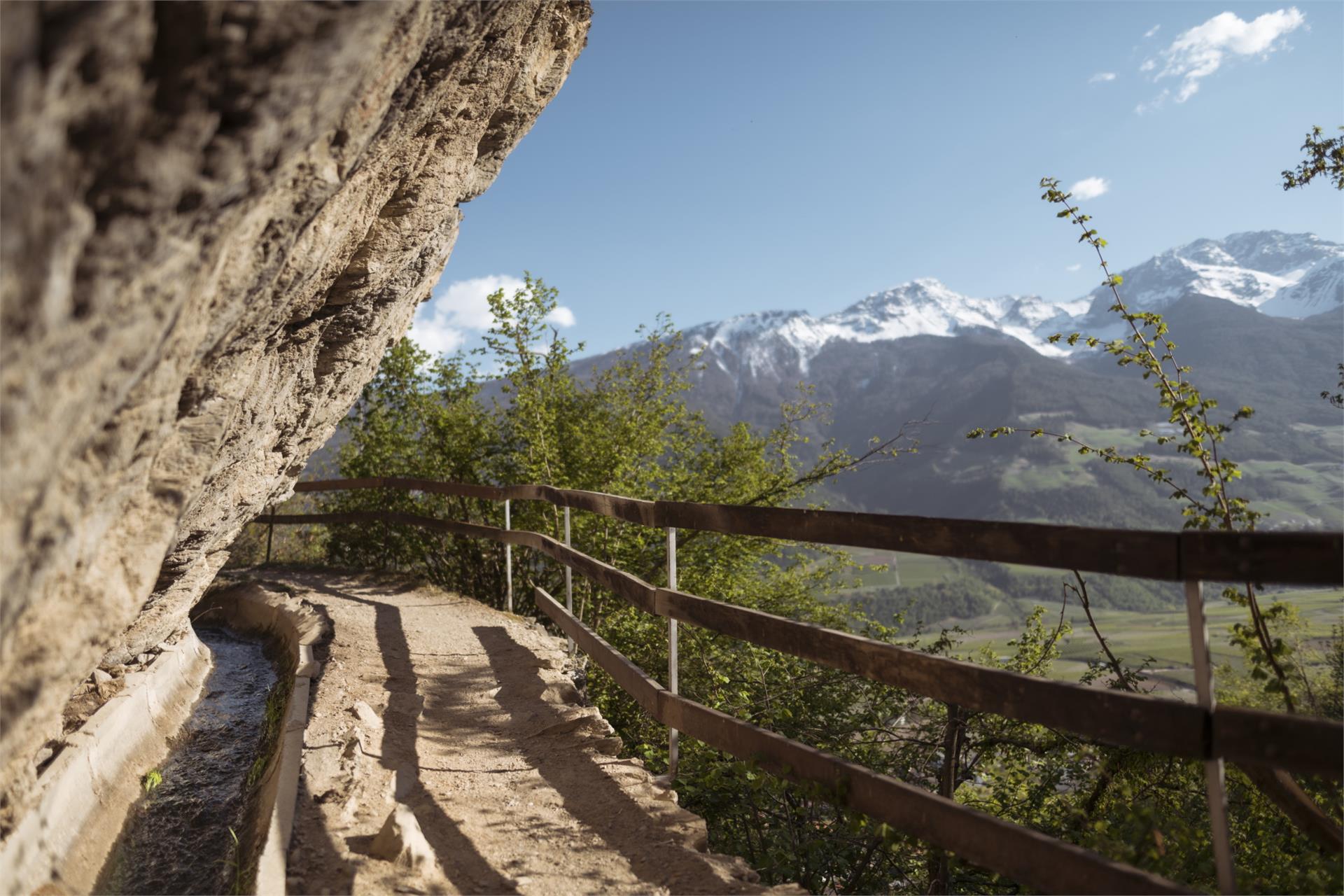 "Zaalwaal" irrigation channel path Schlanders/Silandro 1 suedtirol.info