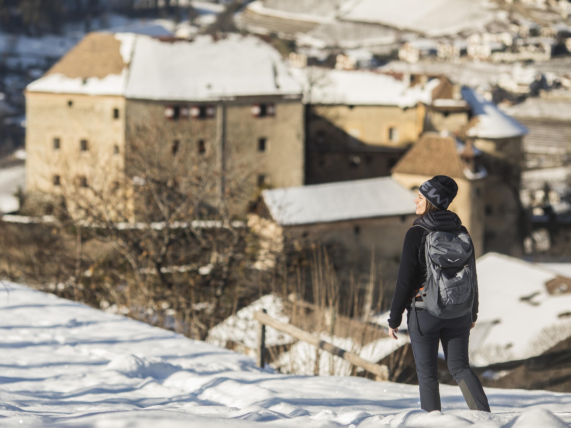 Winterwanderung auf dem Wiesenweg - Meran und Umgebung - #1 - suedtirol.info