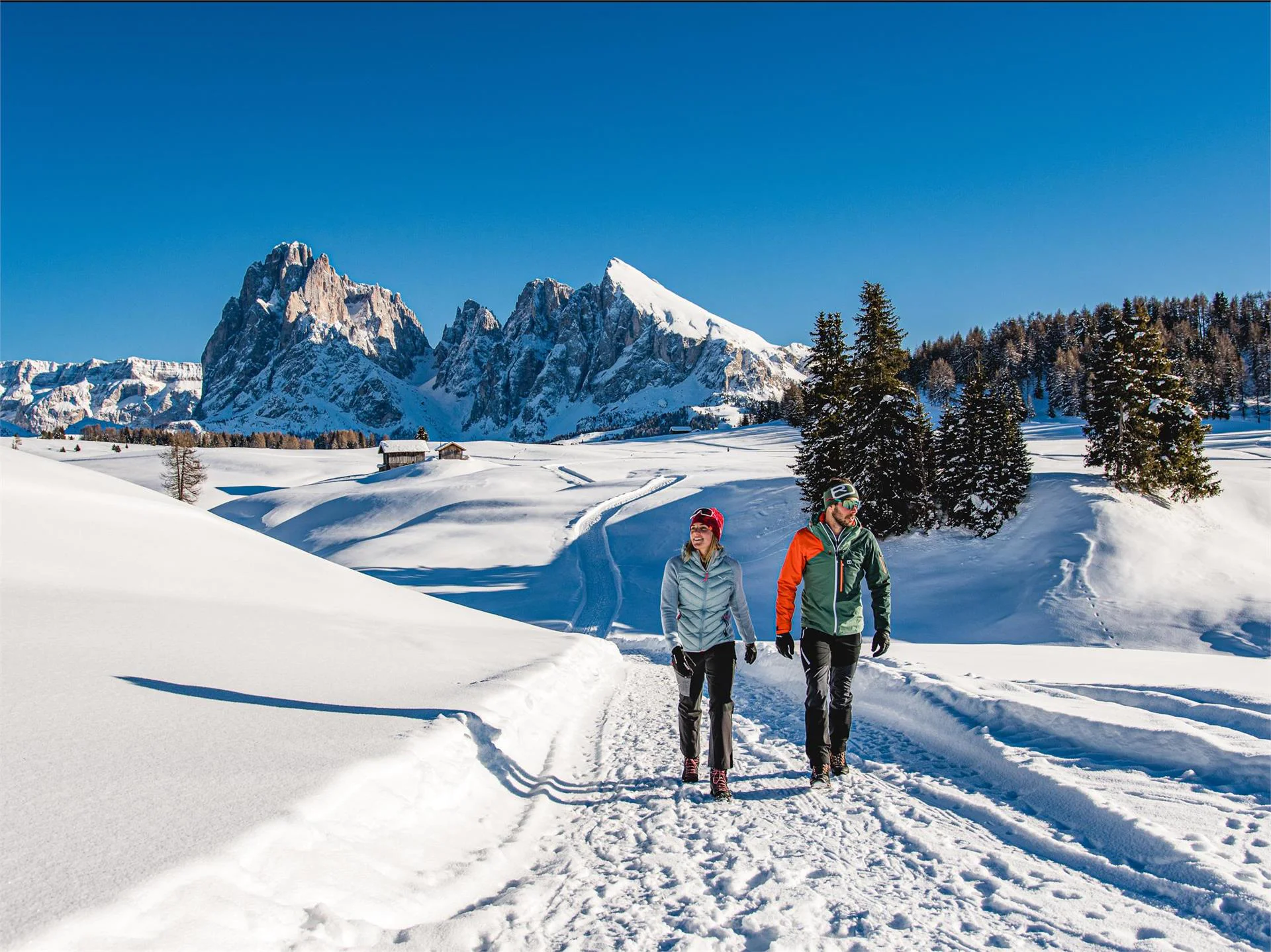 Winter hike to the Sanon Hut Kastelruth/Castelrotto 1 suedtirol.info