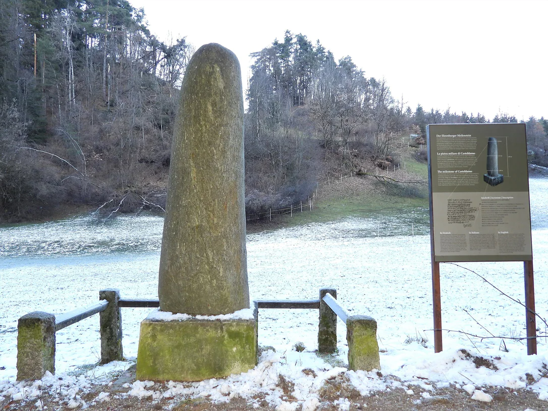 Winter hiking path: Following in the tracks of the ancient romans