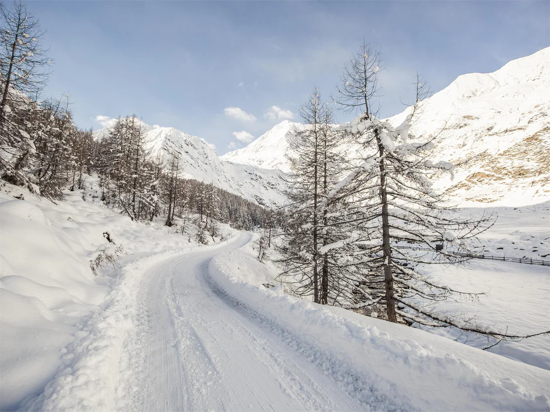 Winter Hike from Plan into the Lazinsertal Valley