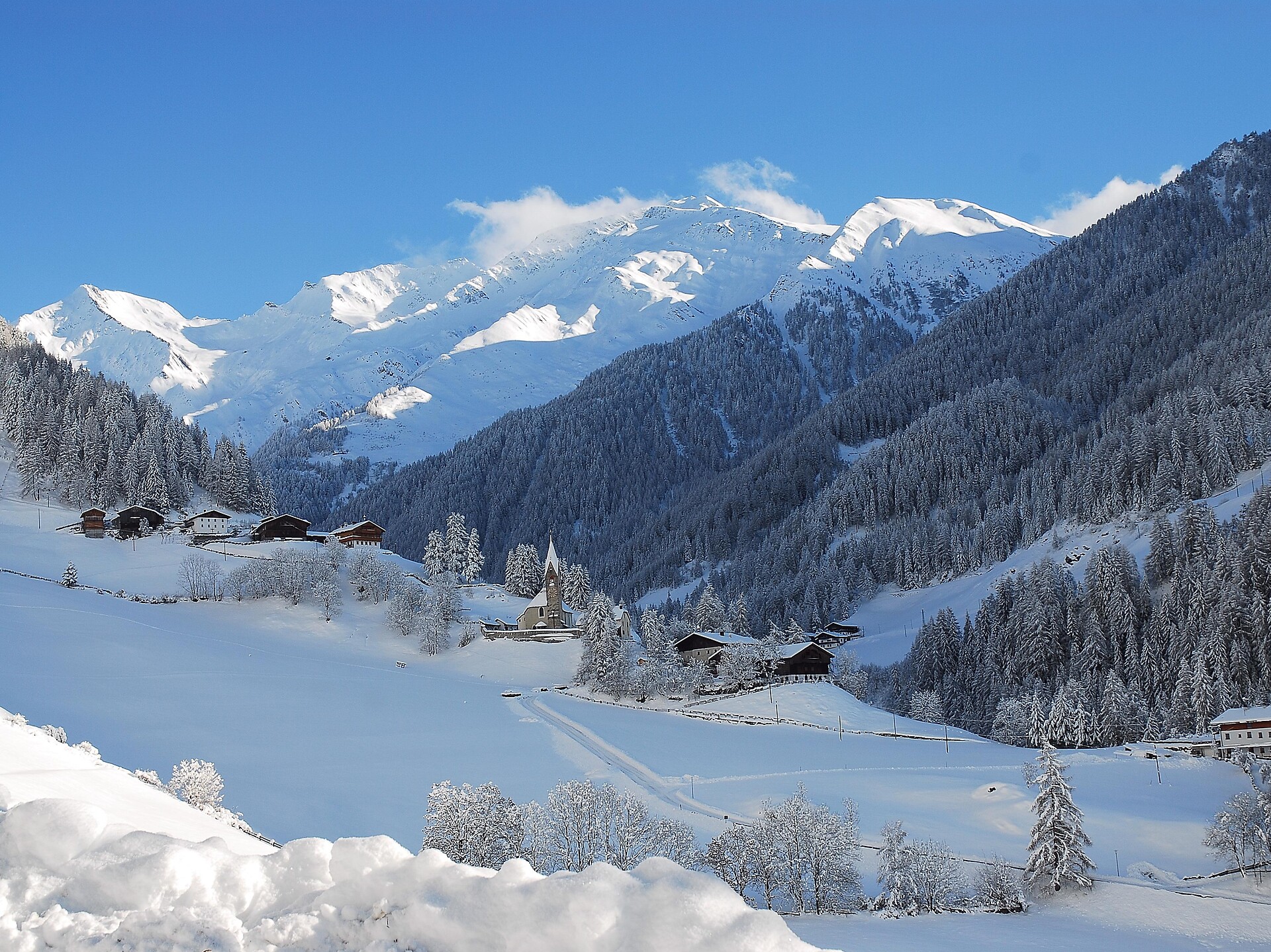 Winter hiking trail church St. Peter/S. Pietro - Ahrntal/Valle Aurina - #1 - suedtirol.info