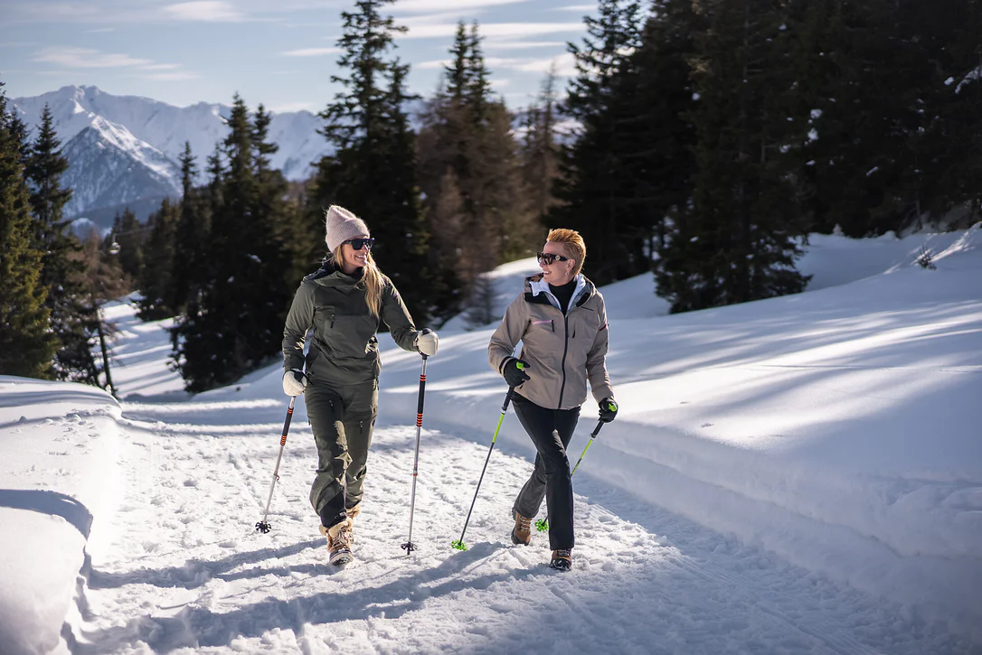 Escursione circolare invernale al Flaner Jöchl a Monte Cavallo