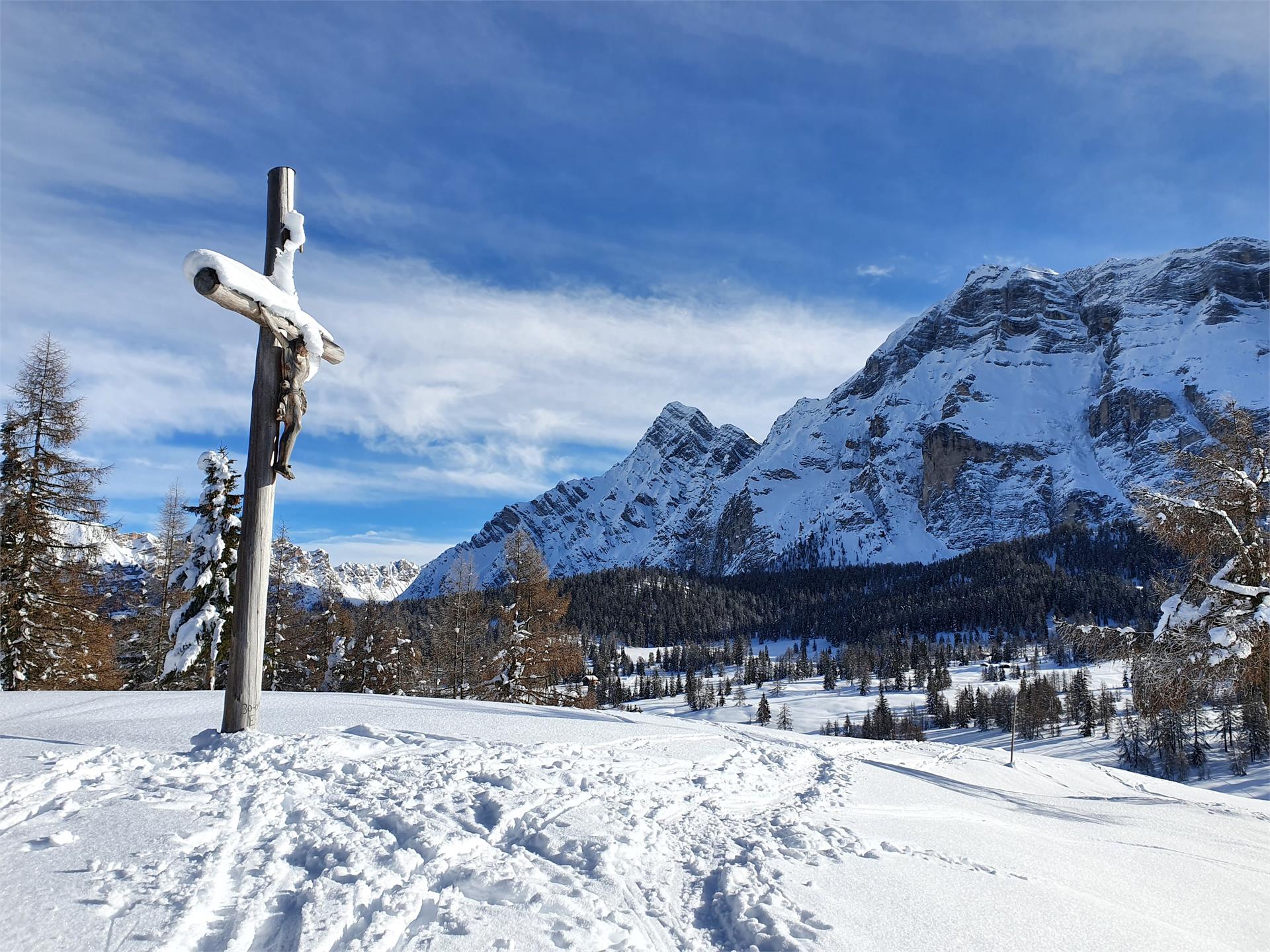Winterwanderung von Spëscia zum Heiligkreuz La Val 2 suedtirol.info