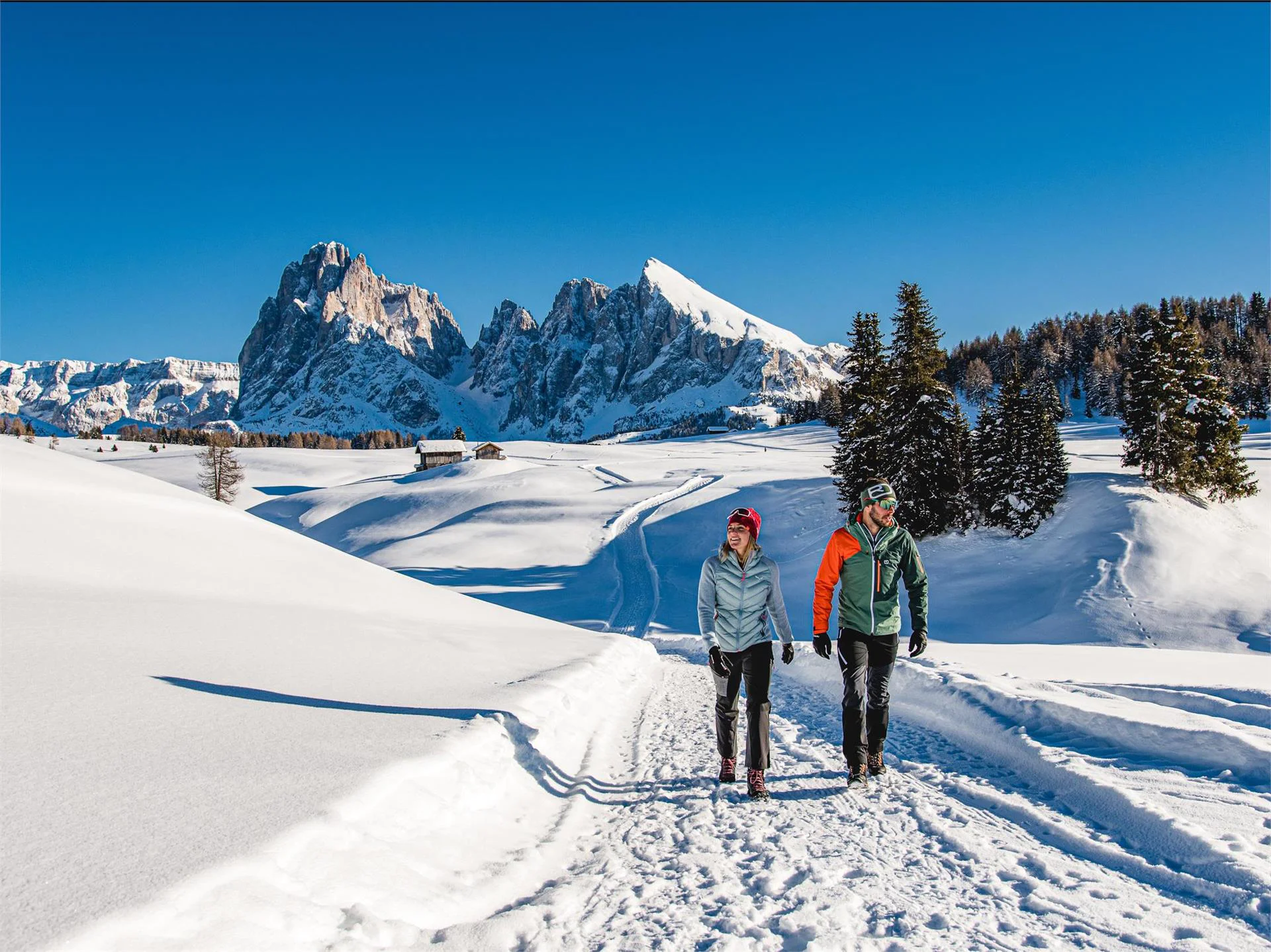 Winter hike on the Hans and Paula Steger trail Kastelruth/Castelrotto 2 suedtirol.info