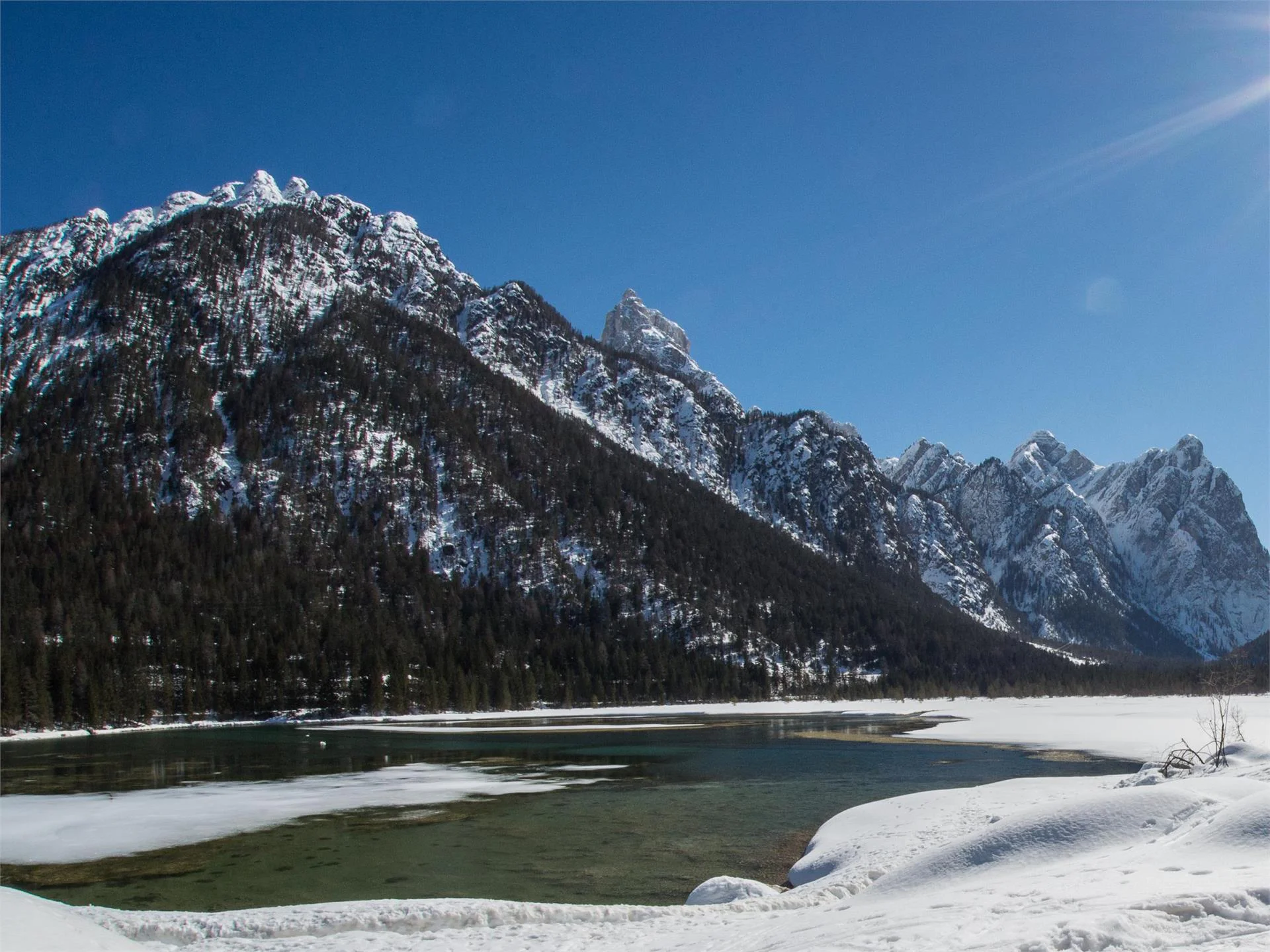 Passeggiata invernale: Dobbiaco - Lago di Dobbiaco Dobbiaco 1 suedtirol.info