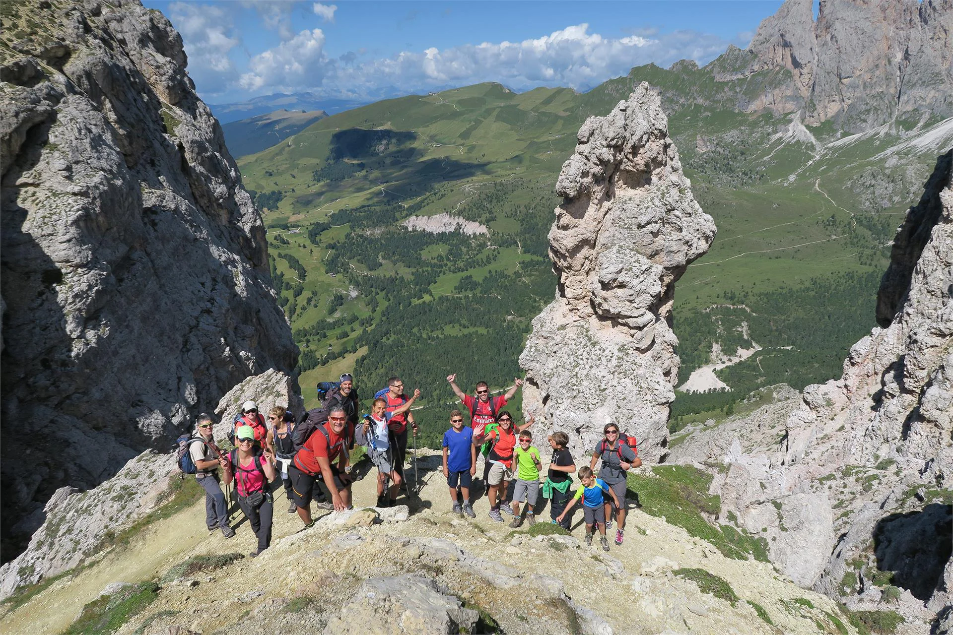 Excursion to the Stevia hut along the forcella Piza until the refuge Firenze Sëlva/Selva 11 suedtirol.info