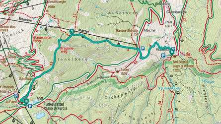 Hike Bad Bergfall - Marchner - Furkelpass/Passo Furcia Al Plan/San Vigilio 1 suedtirol.info