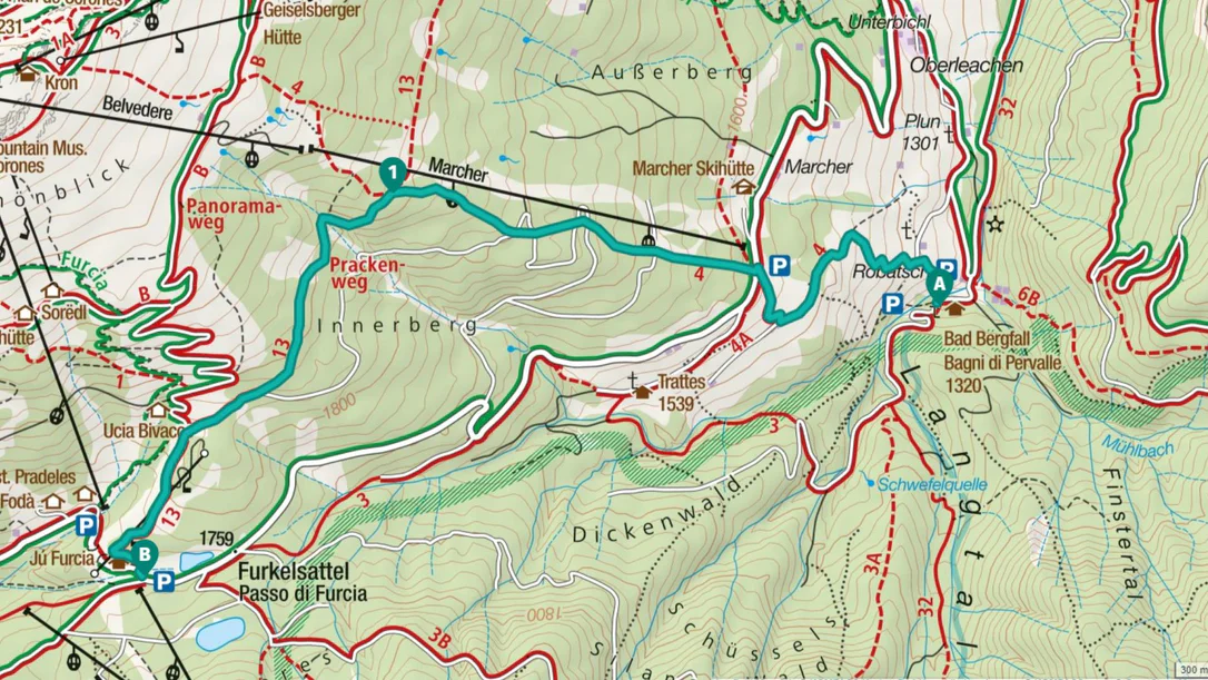 Wanderung Bad Bergfall - Marchner - Furkelpass