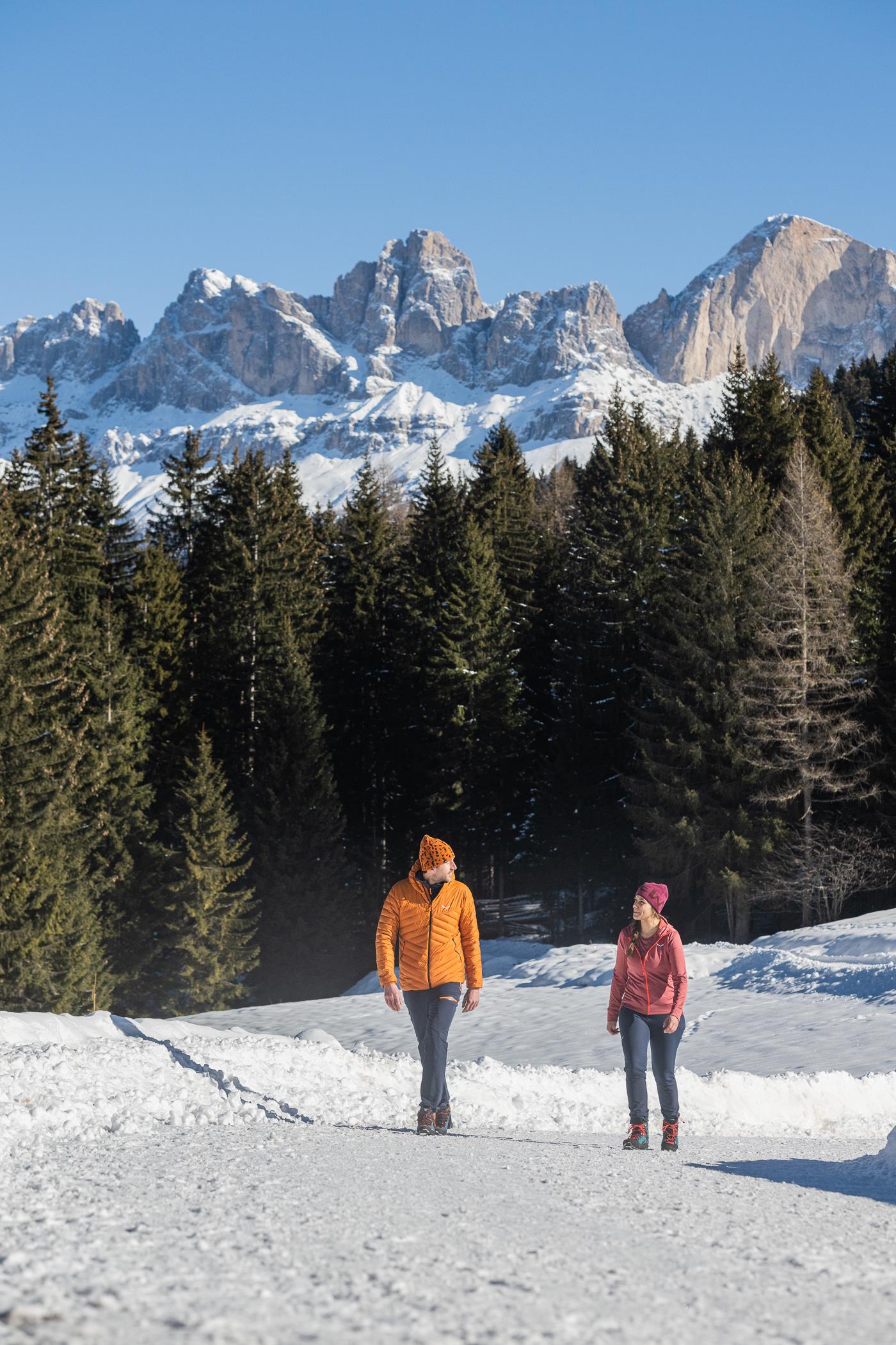 Winterwanderung vom Karer See zum Almgasthaus Häusler Sam Welschnofen 4 suedtirol.info