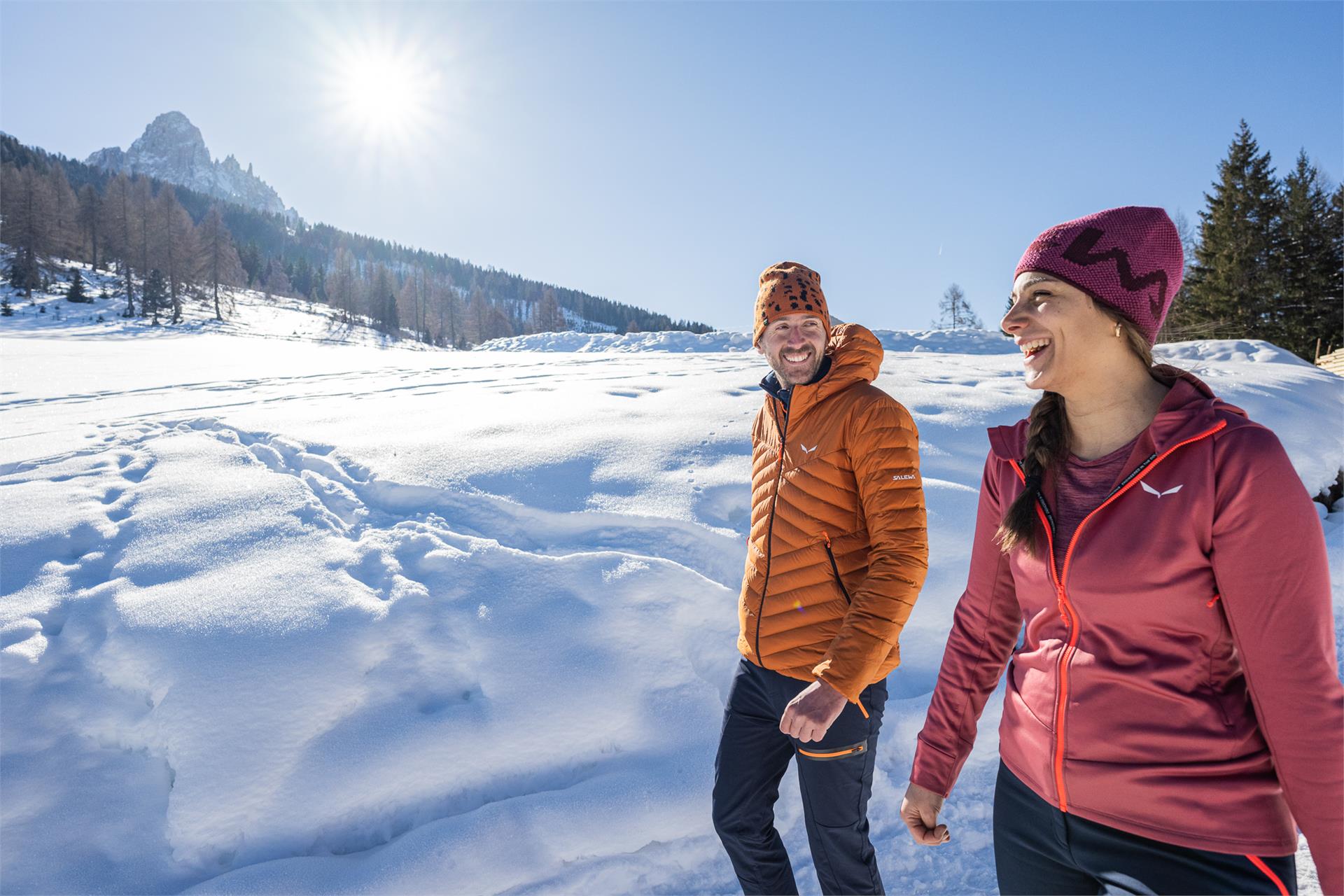 Winterwanderung vom Karer See zum Almgasthaus Häusler Sam Welschnofen 3 suedtirol.info