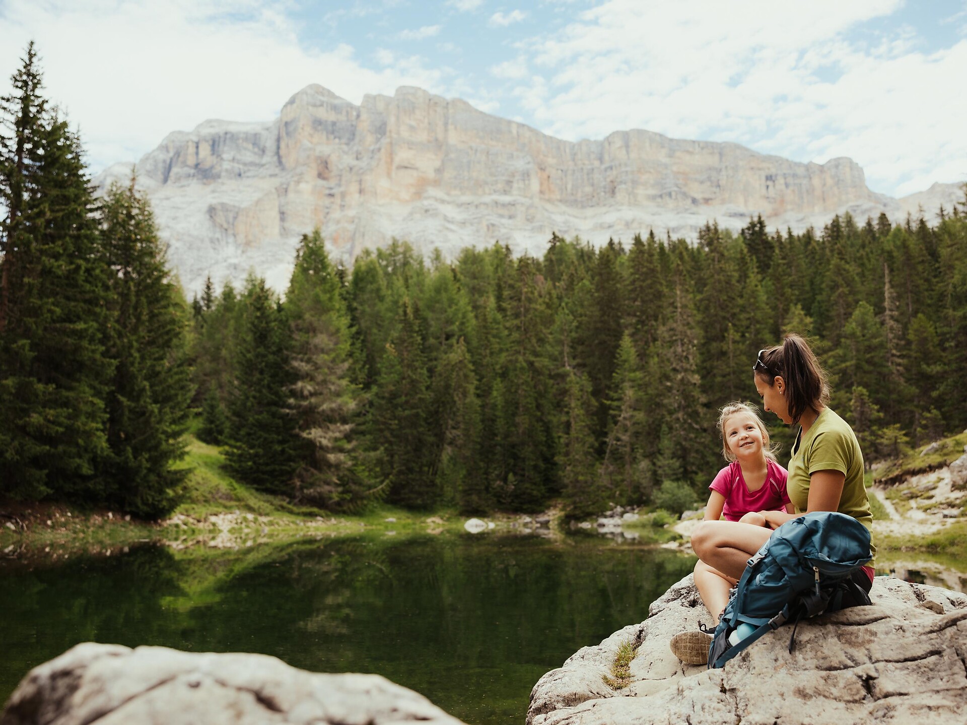 Alla malga Pasciantadú passando dal lago Lech Dlá Lé Badia 1 suedtirol.info