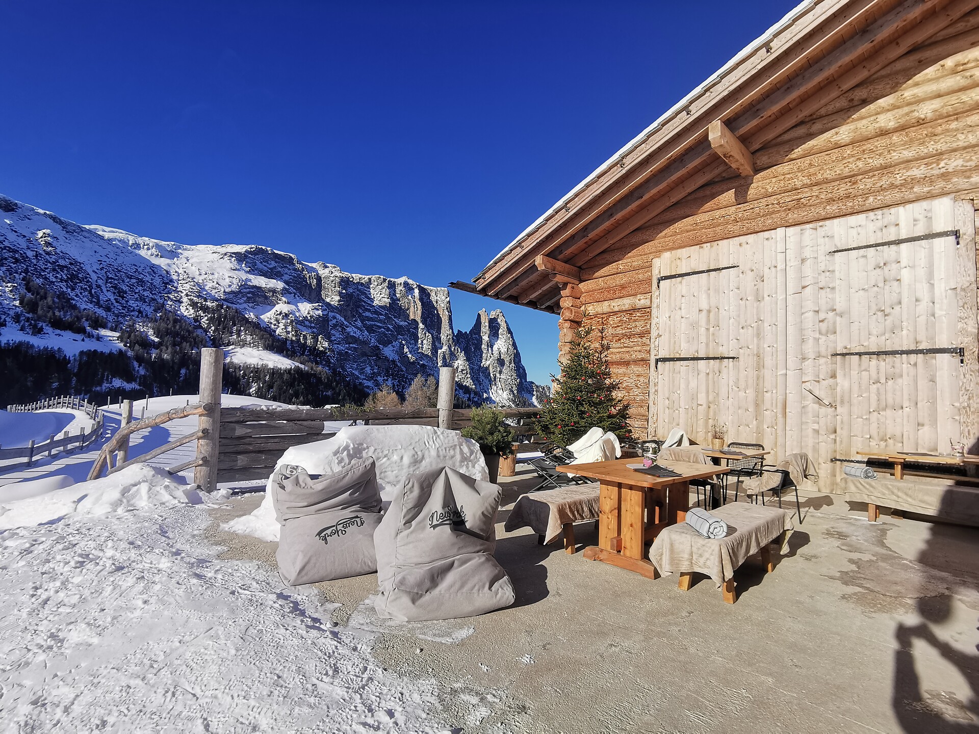 Winter terrace