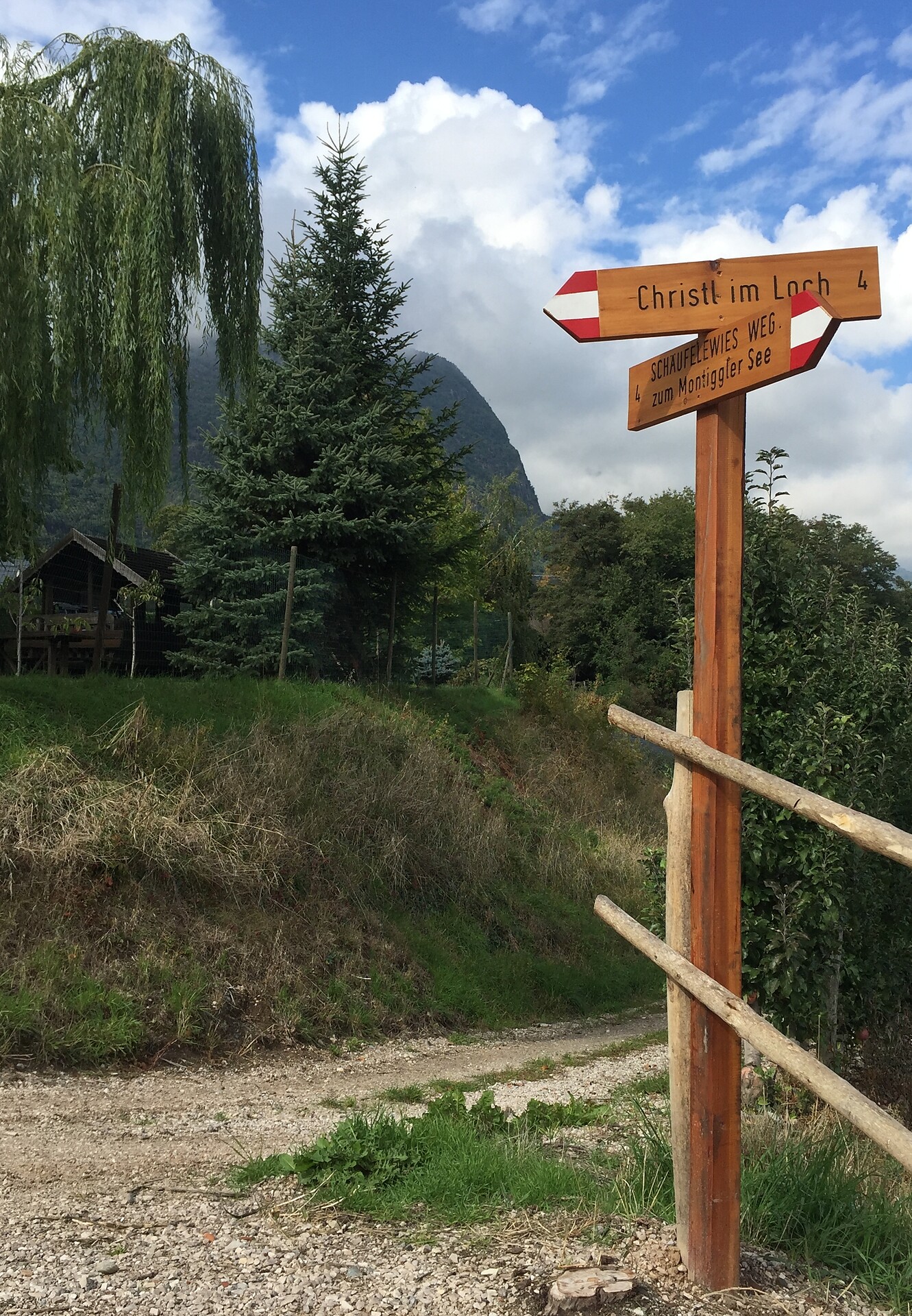 Christl im Loch Wanderweg