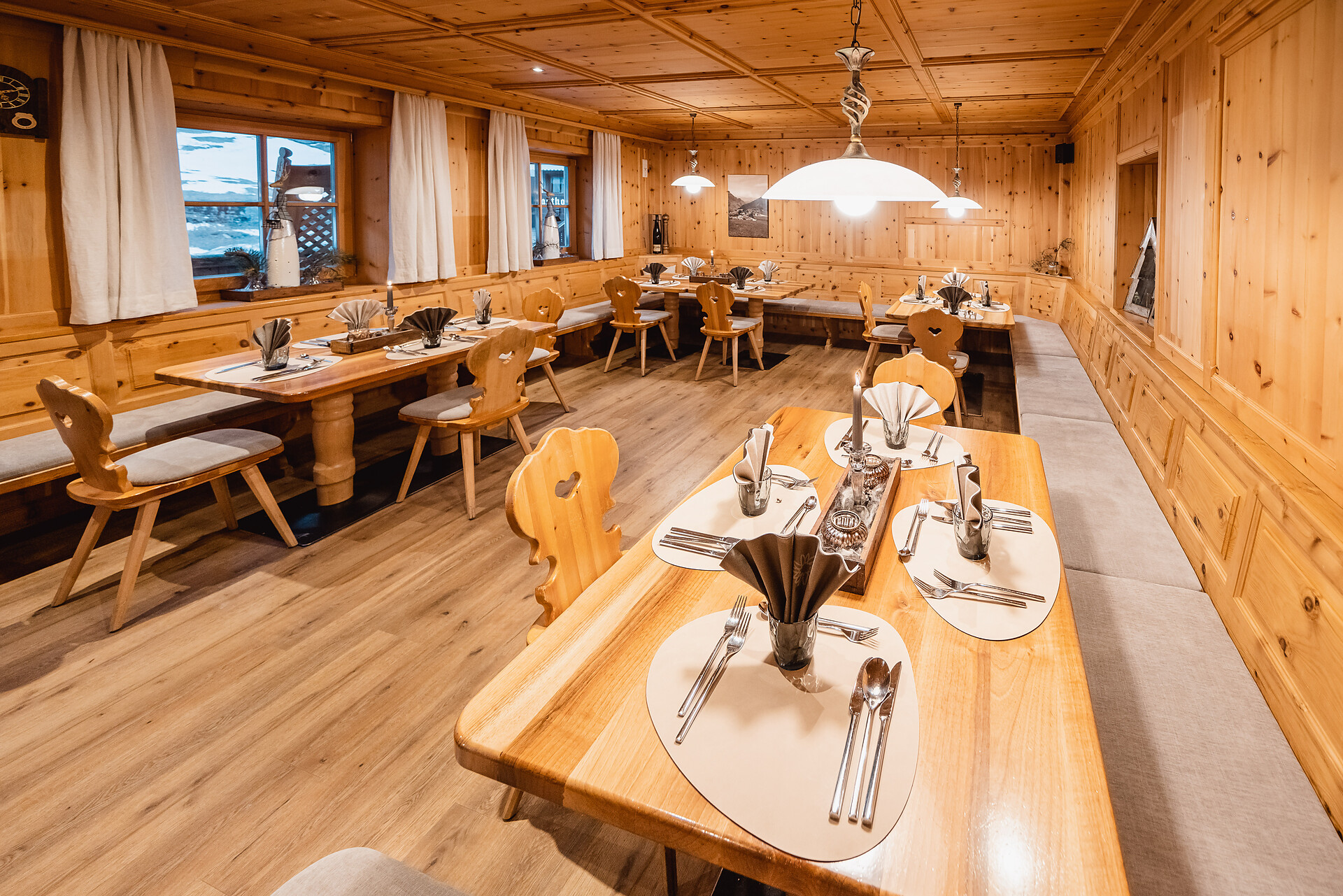 stube in pine wood