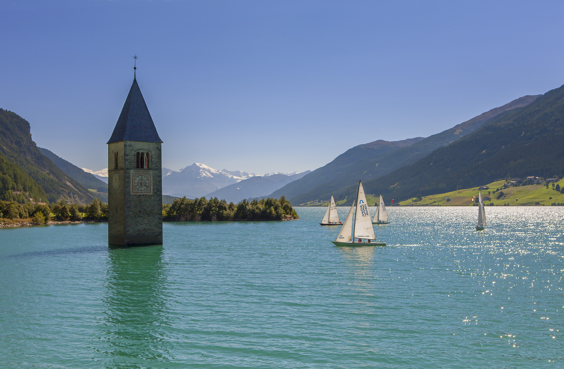 Tower in the lake Reschensee