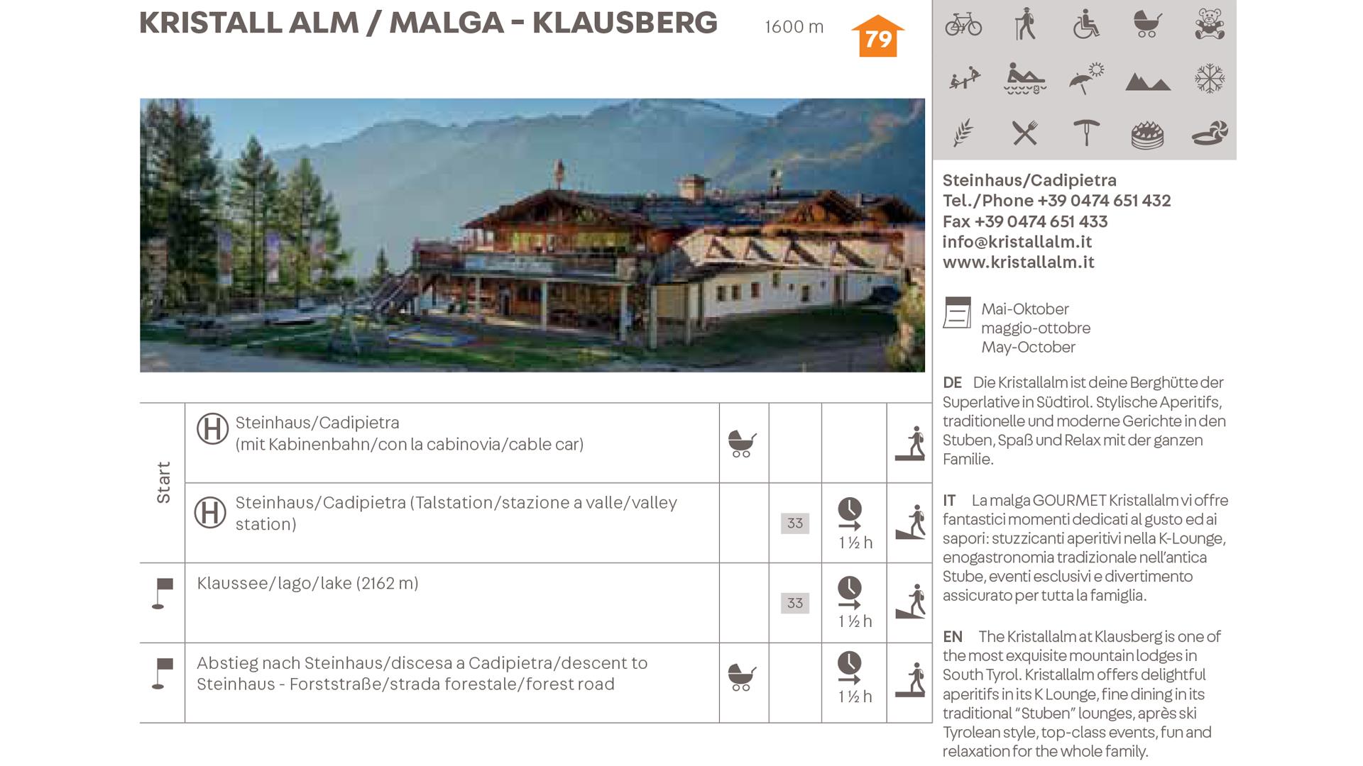 Kristallalm restaurant/hut Ahrntal/Valle Aurina 3 suedtirol.info