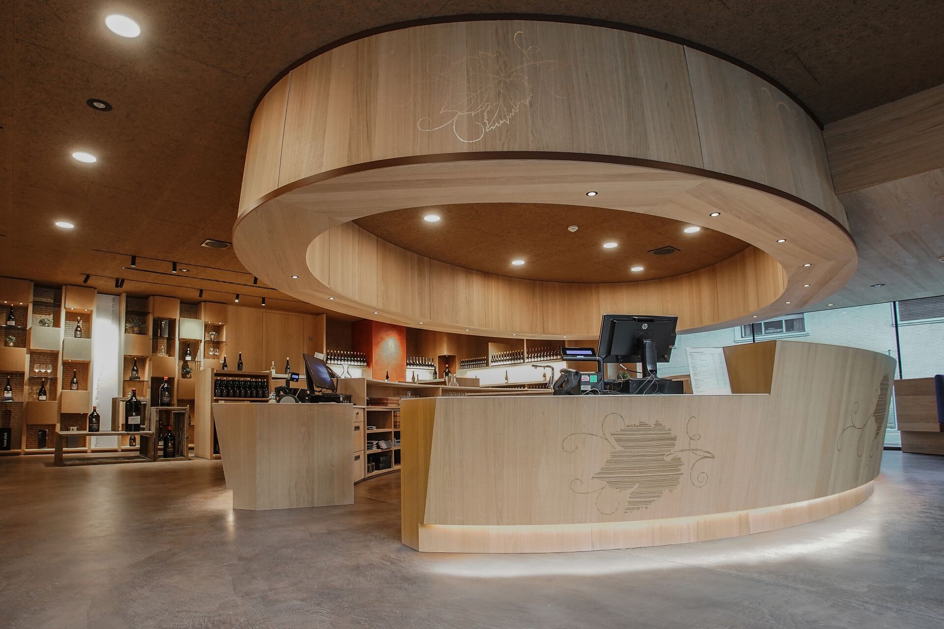 Wine shop of the winery