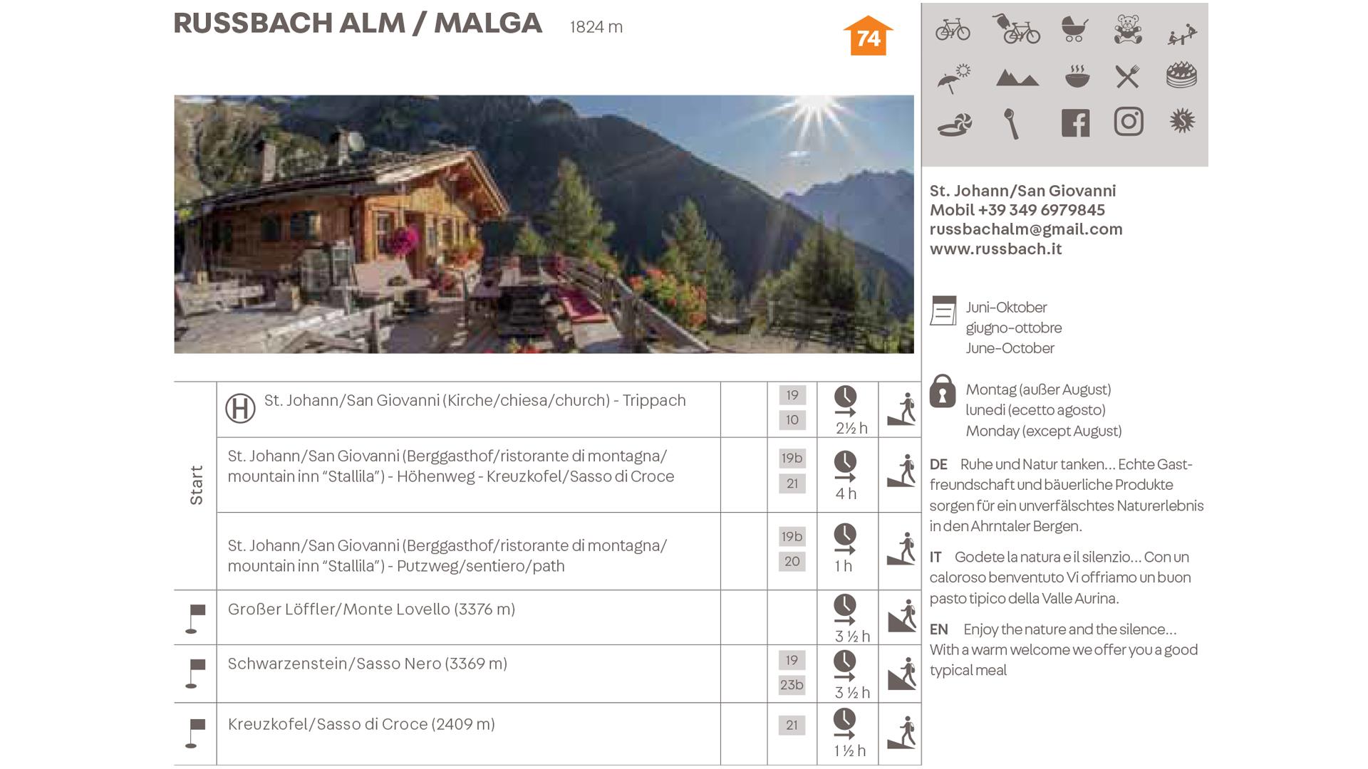 Rußbachalm malga Valle Aurina 2 suedtirol.info