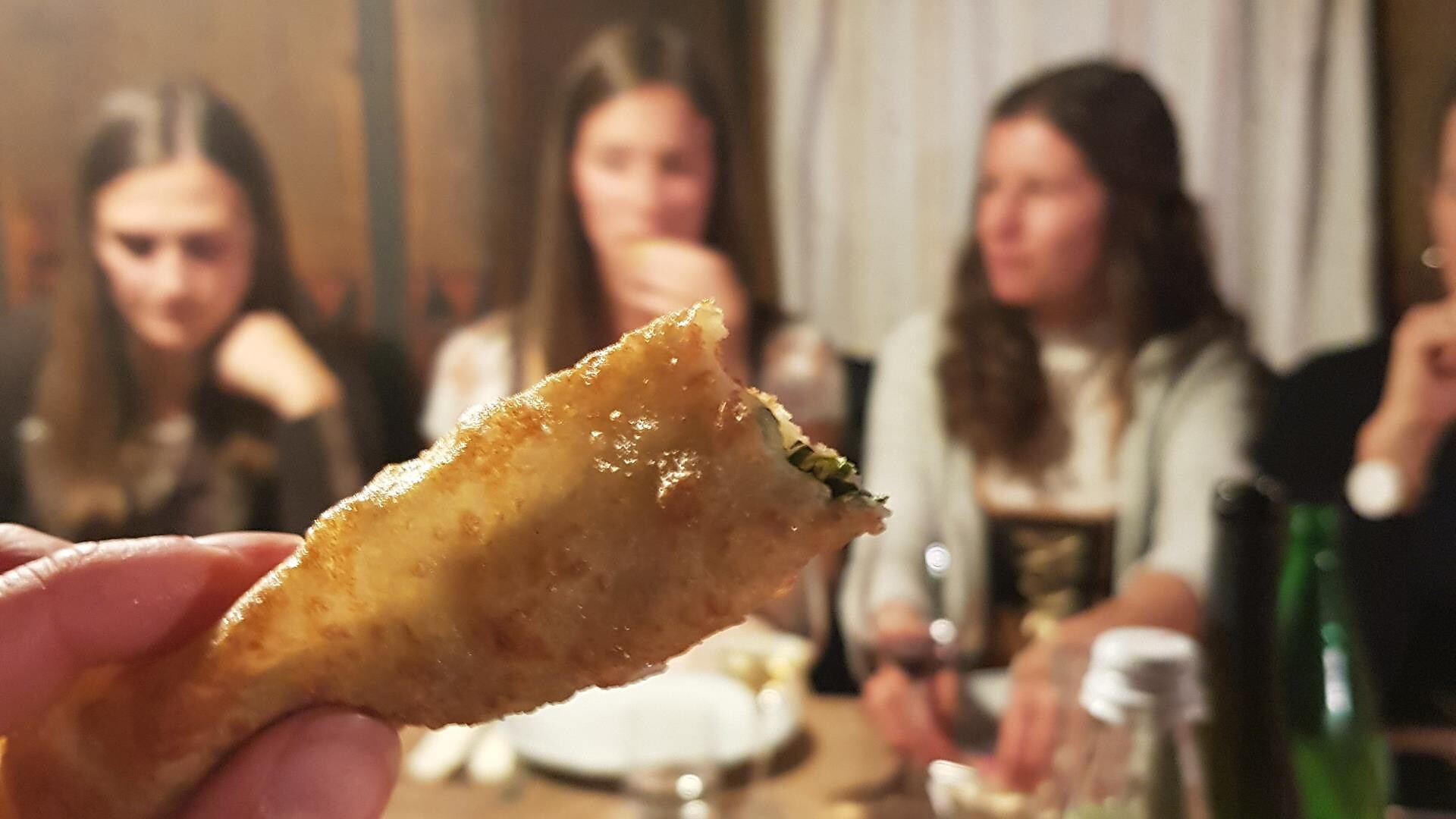 Pastry filled with spinach
