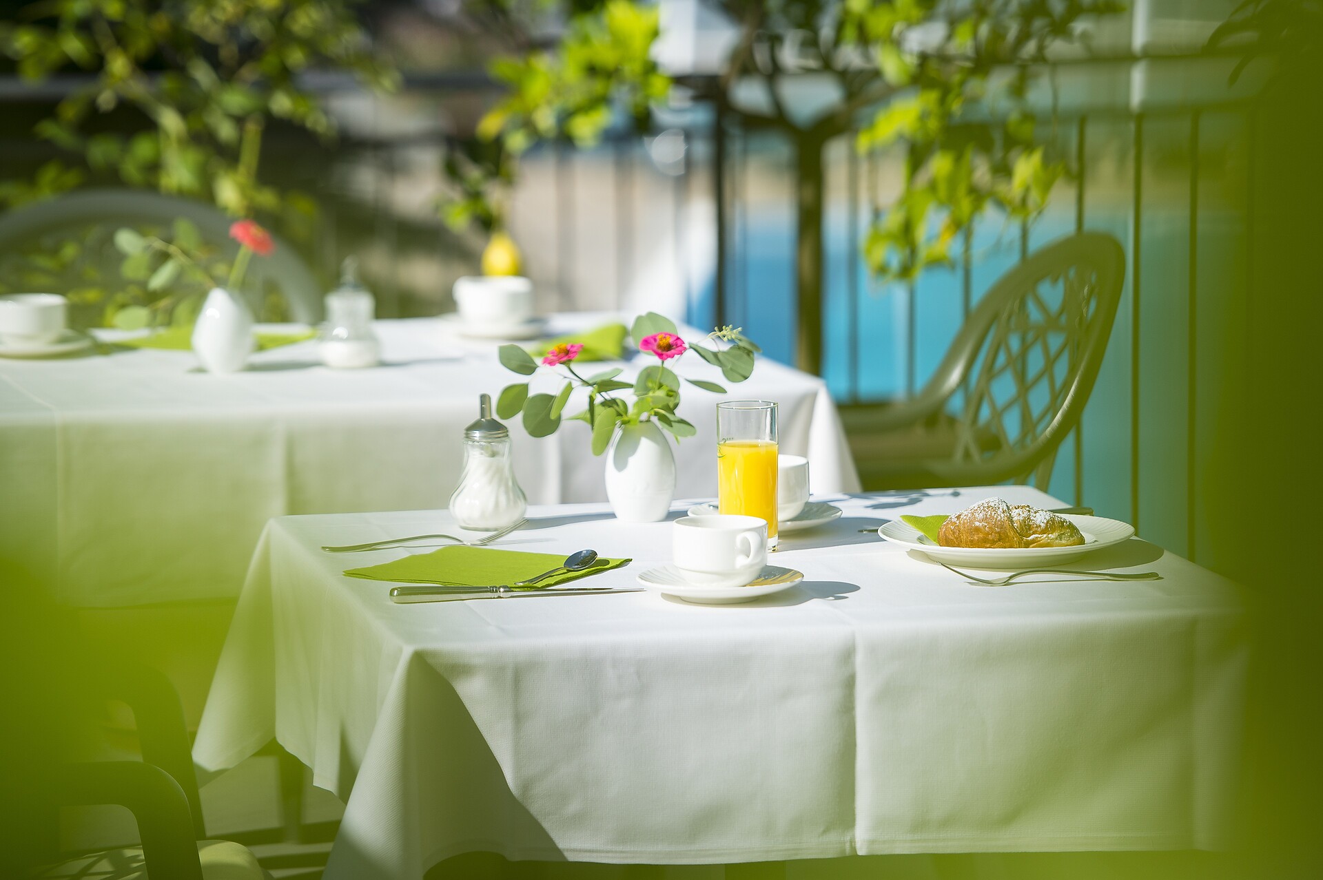 Hotel Steiner, breakfast terrace