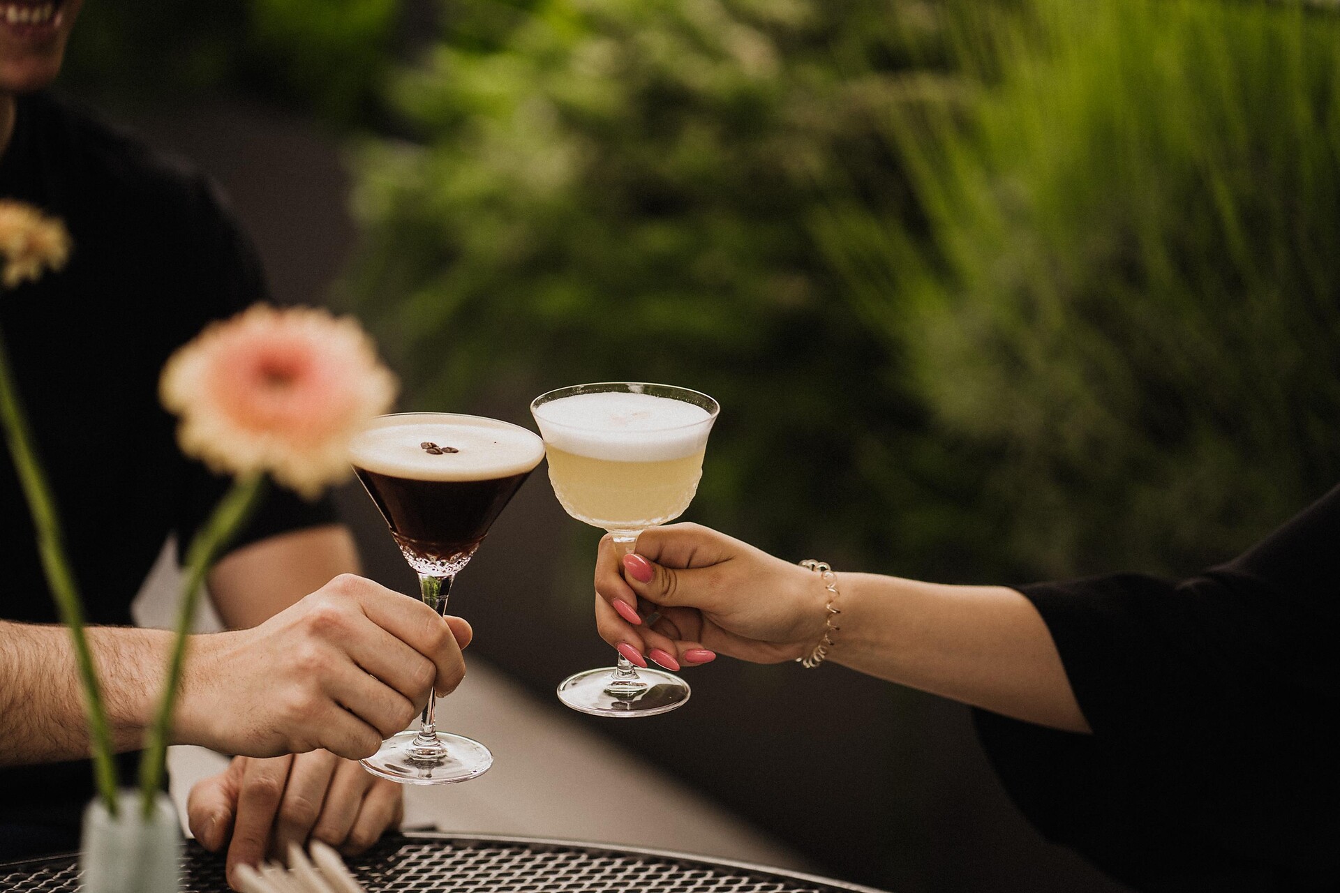 Diverse selection of cocktail creations and high
