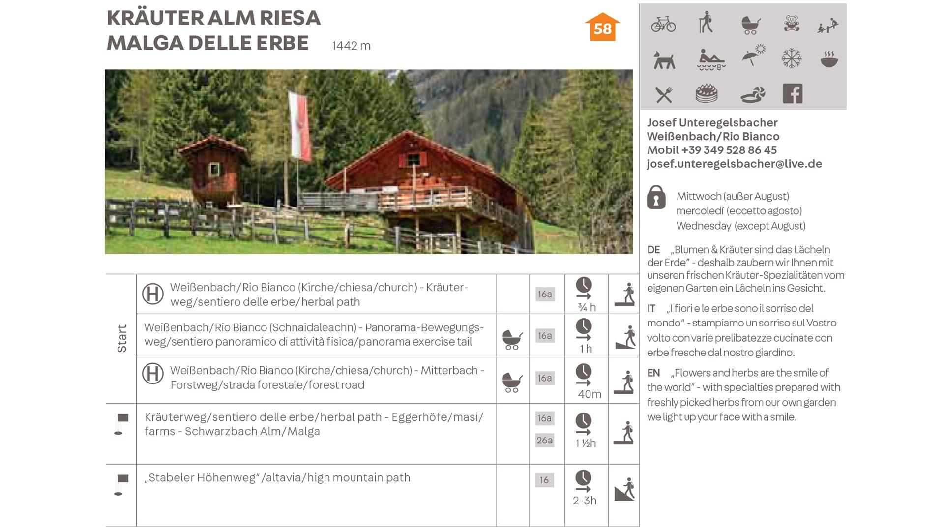 Riesa Alm herb hut Ahrntal/Valle Aurina 3 suedtirol.info