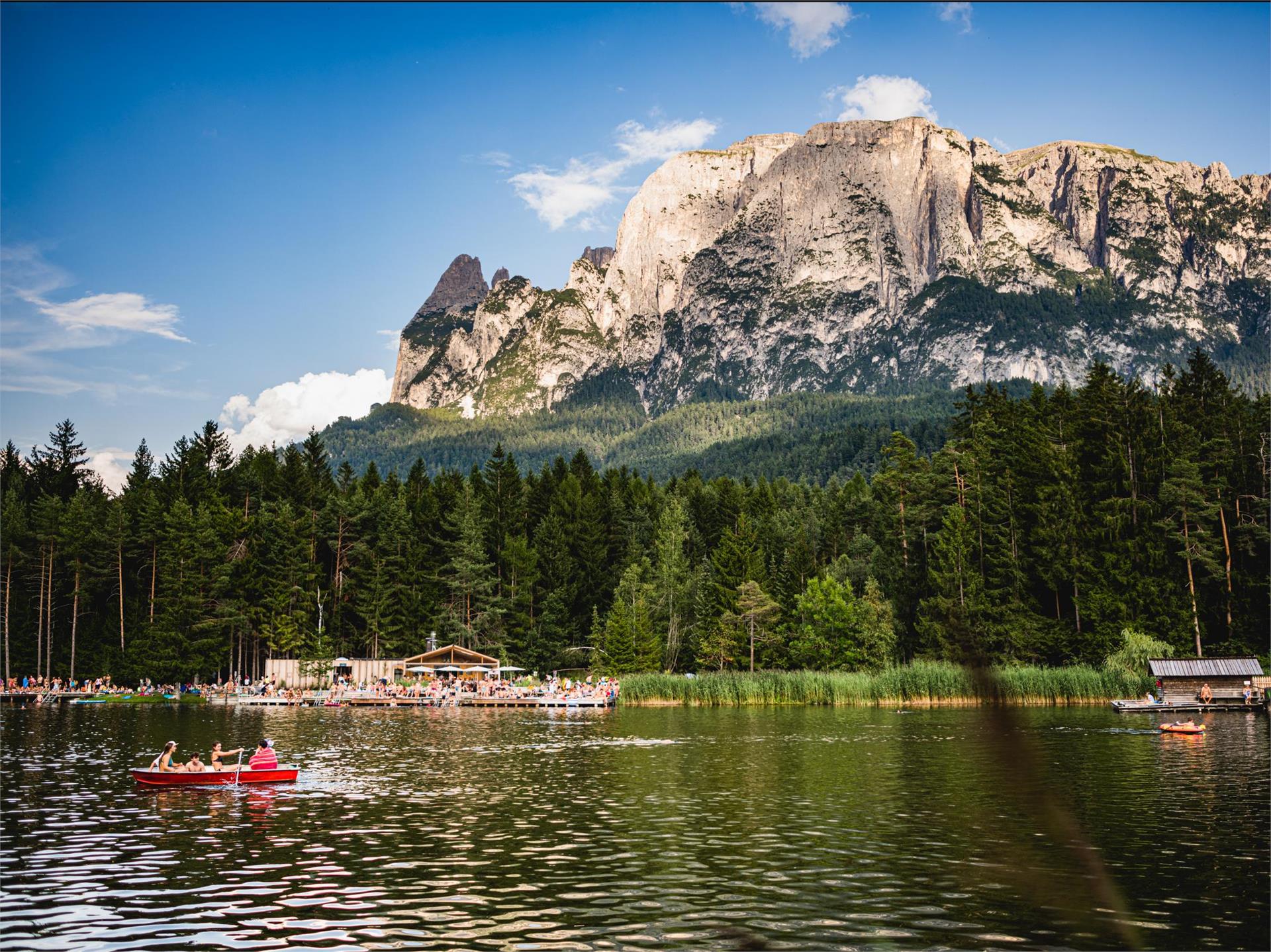 Schwimmhütt' Lake of Fié Völs am Schlern/Fiè allo Sciliar 2 suedtirol.info