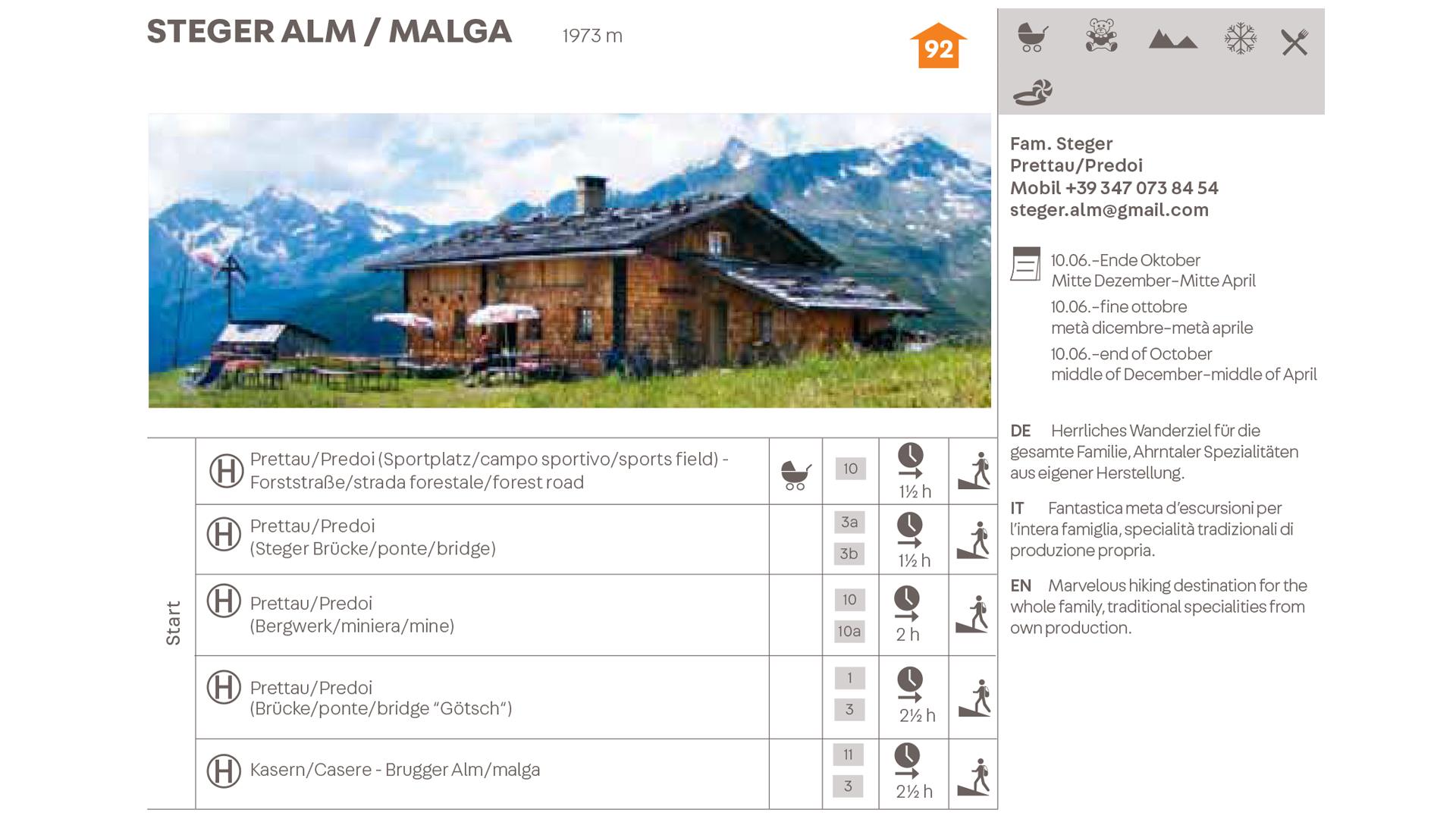 Stegeralm hut Prettau/Predoi 3 suedtirol.info