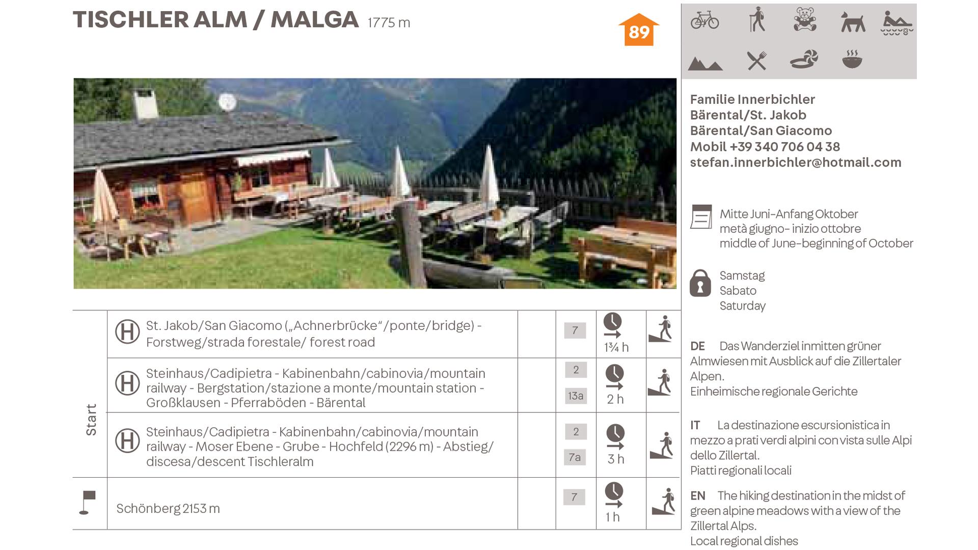 Tischleralm hut Ahrntal/Valle Aurina 2 suedtirol.info