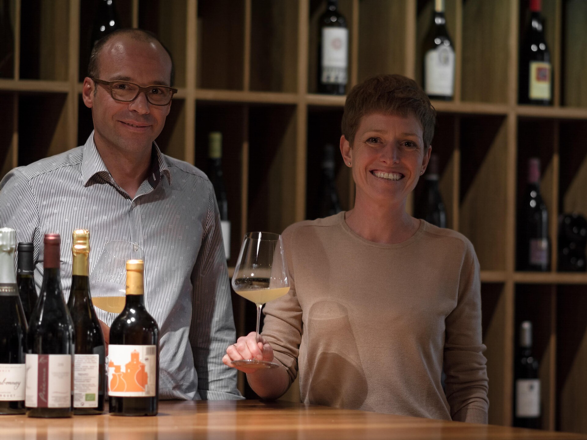 Die Gastgeber Veronika und Daniel