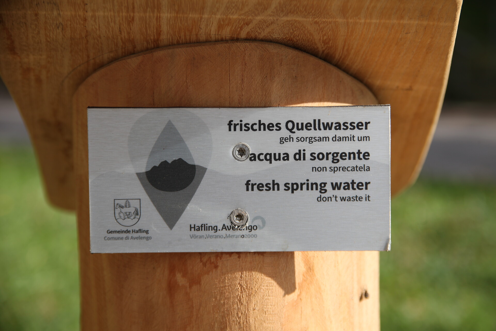 Achtsam am Berg - Trinkwasserspender, Hafling Hafling 1 suedtirol.info