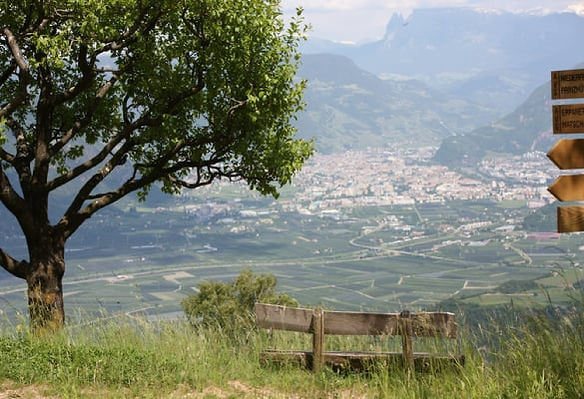 Vista panoramica al di sotto dell' albergo Buchwald