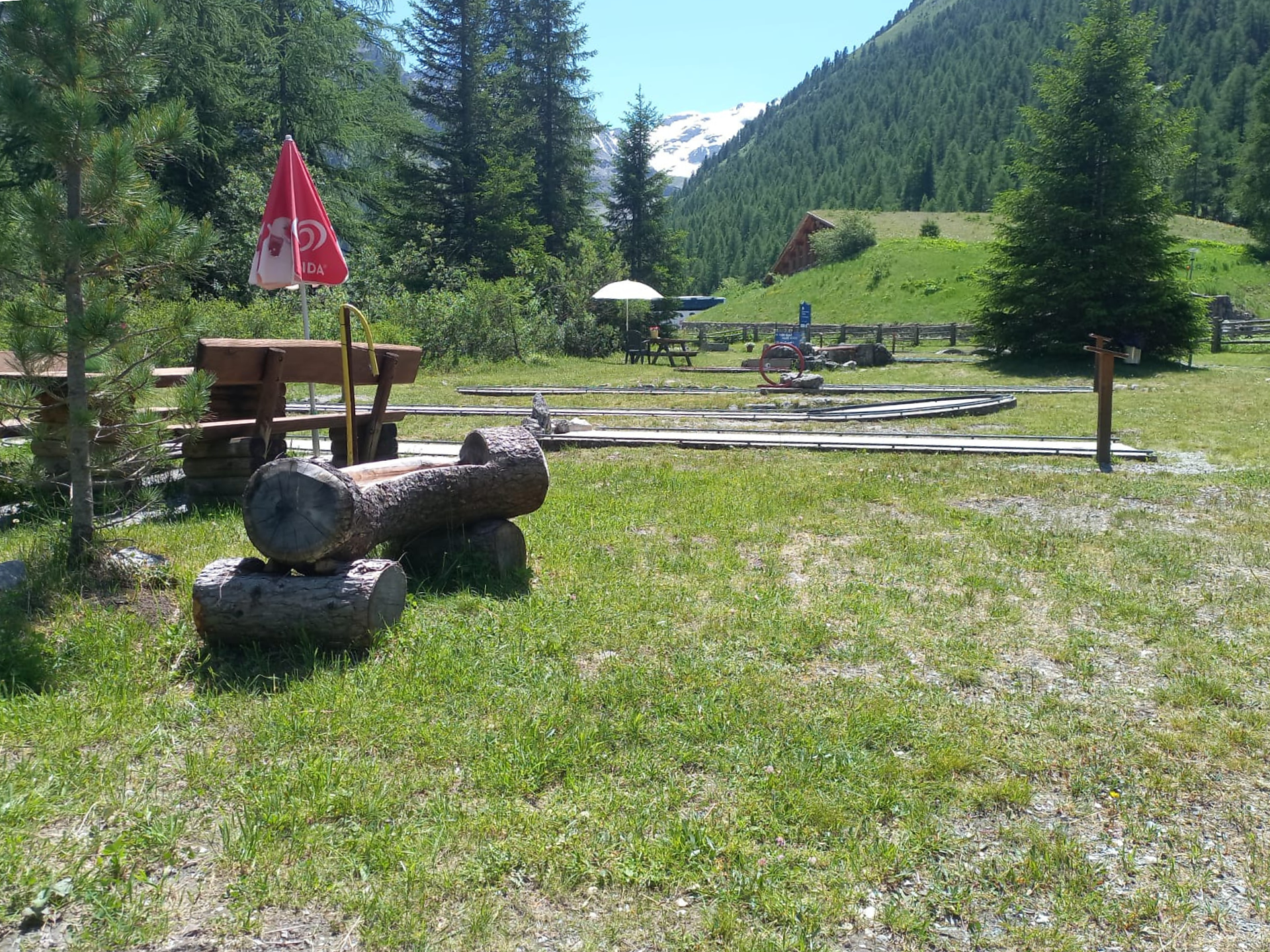 Respect the mountain - fountain at the Minigolf in Solda  - Vinschgau/Val Venosta - #2 - suedtirol.info