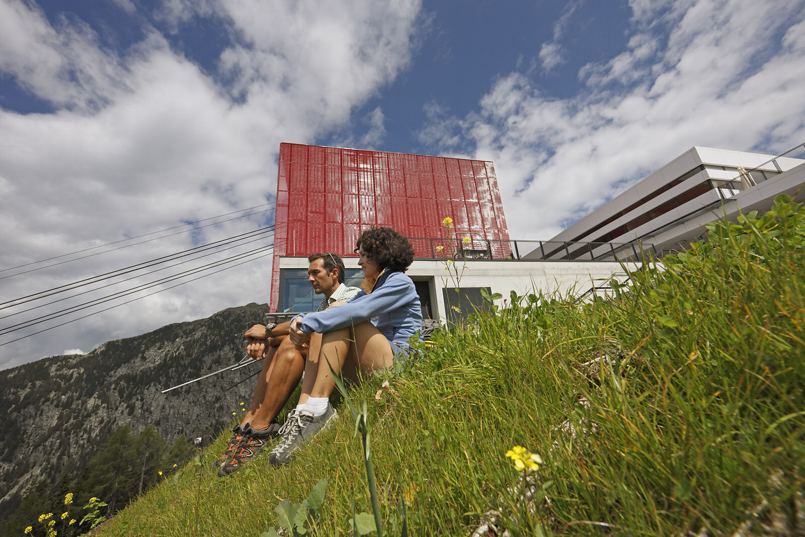 Hingucker auf die Bergstation Meran 2000