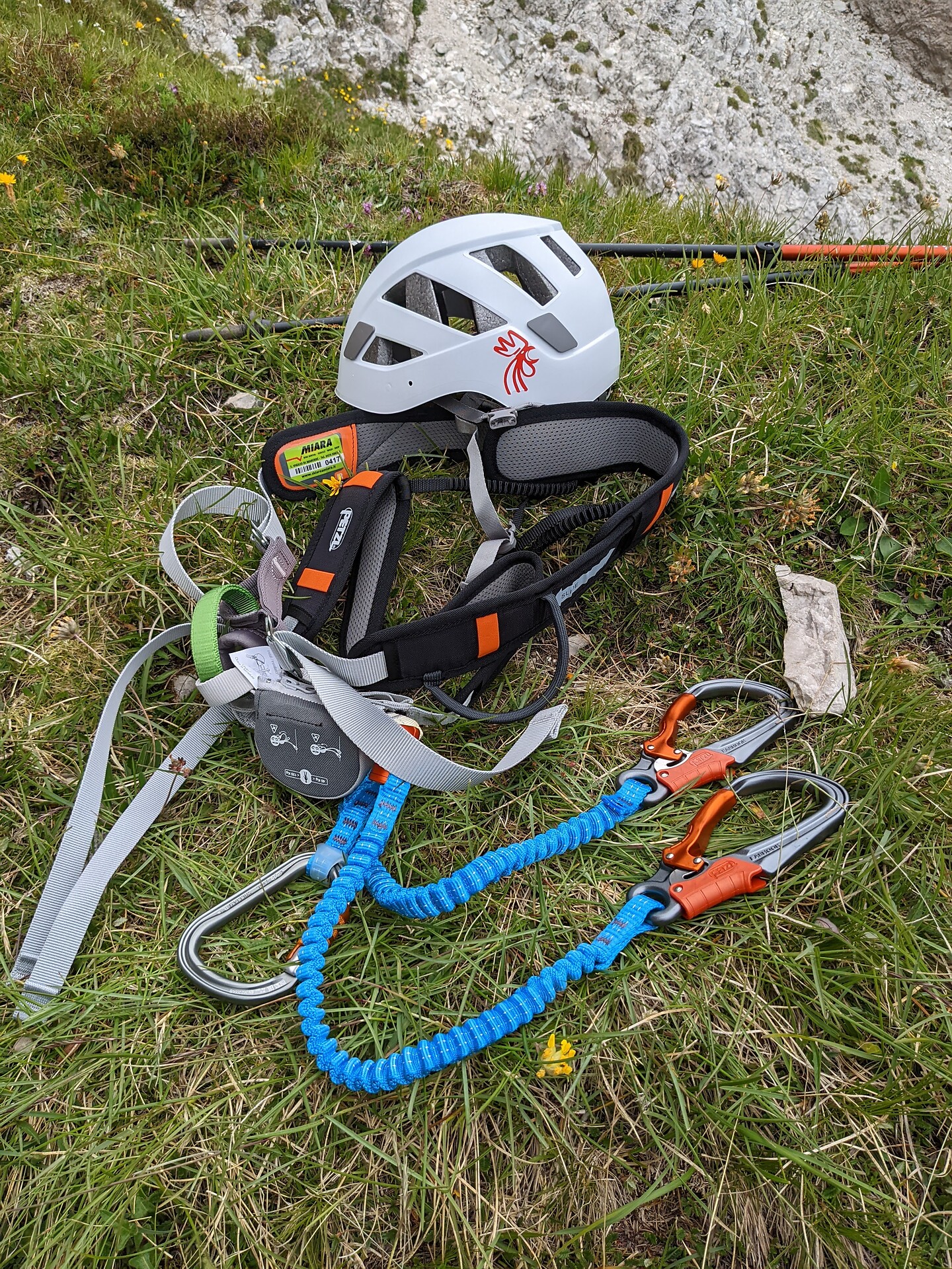 Kit for via ferrata