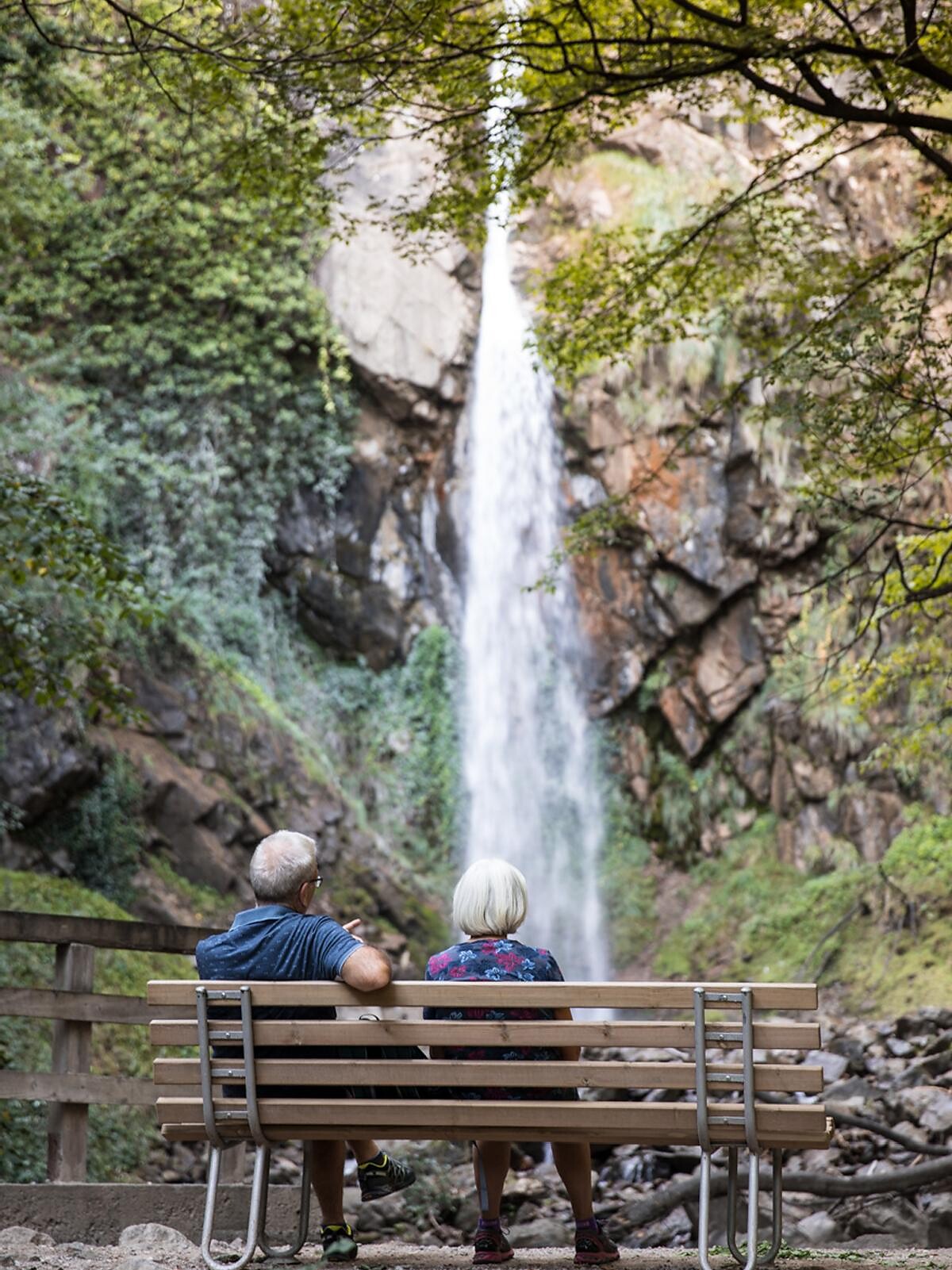 Brandis waterfall in Lana