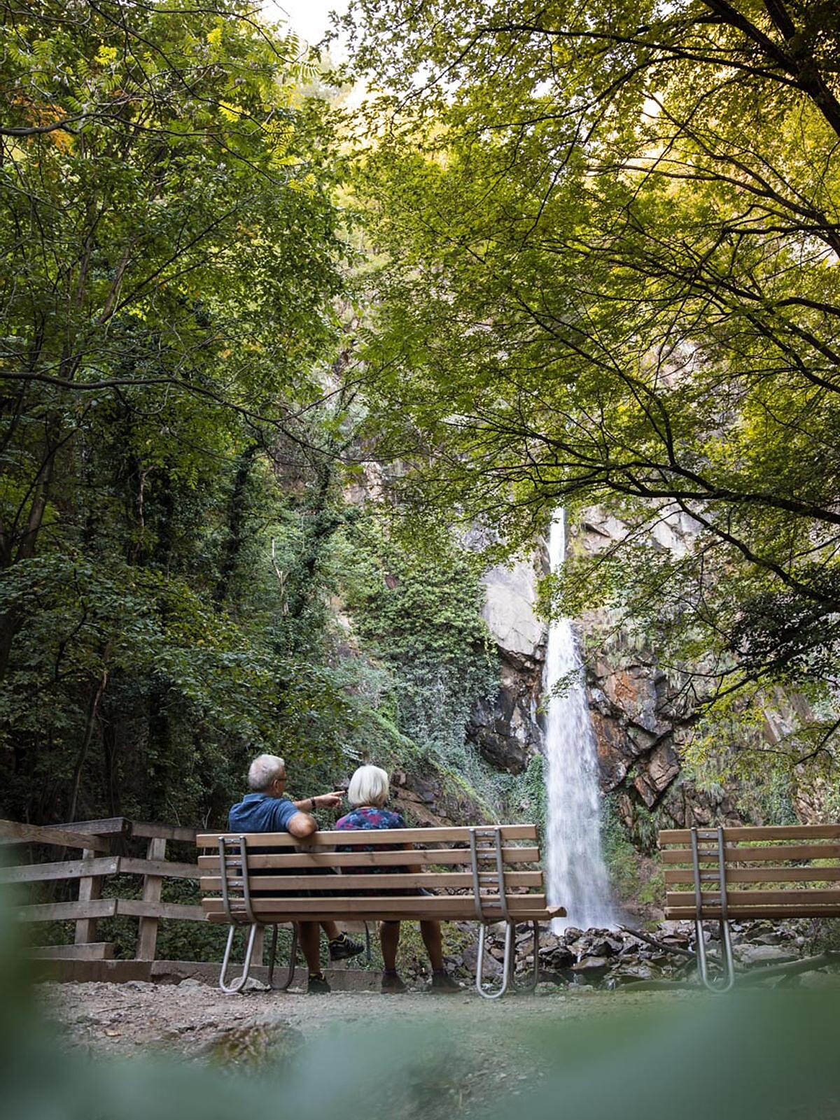 Brandis waterfall in Lana