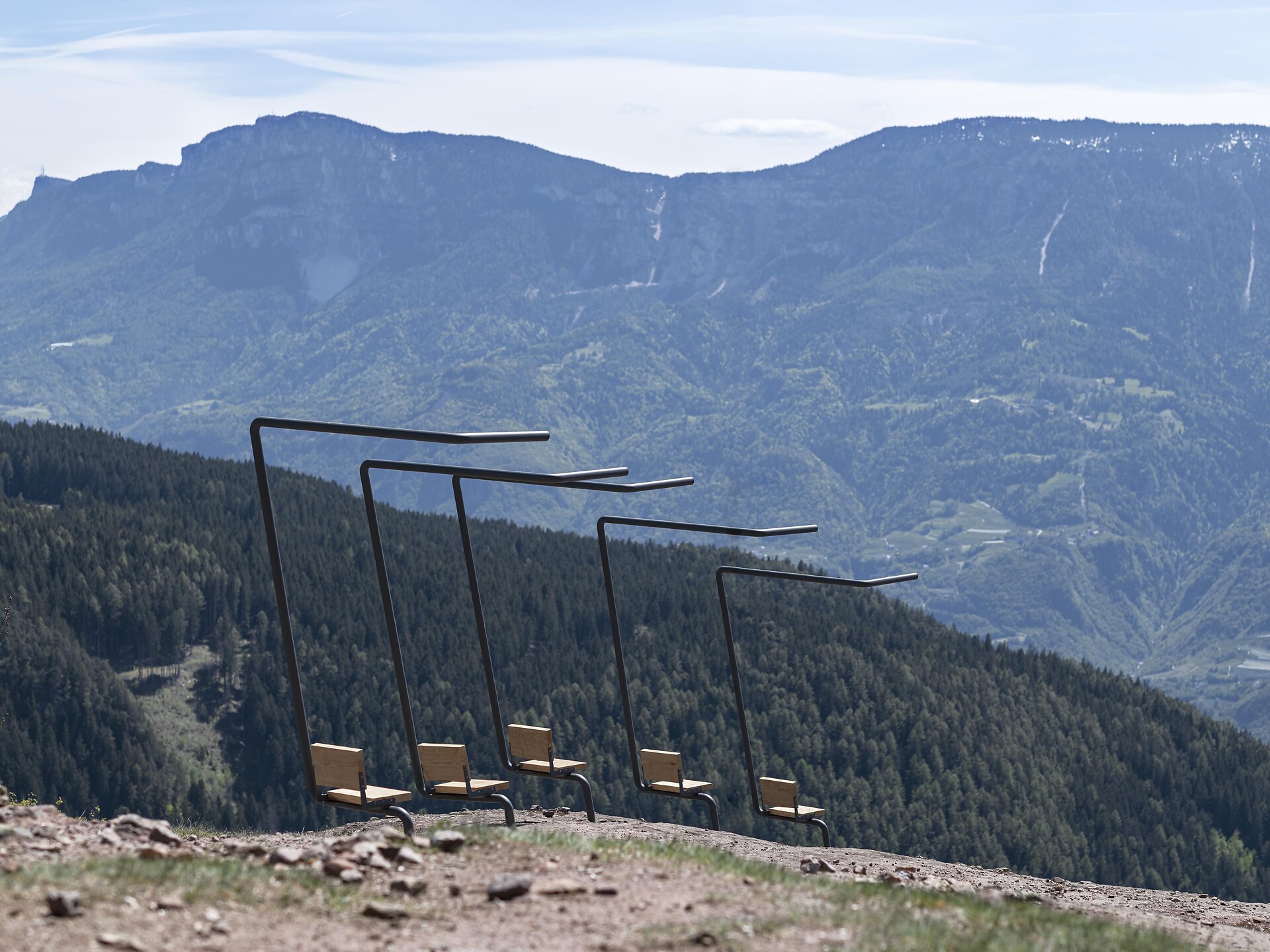 Installazione "Attimo" sul Beimstein Knott a Verano