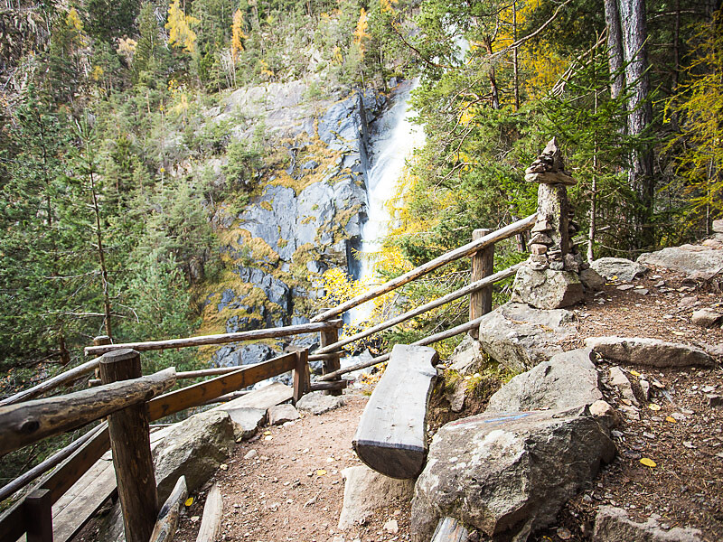 Sentiero delle cascate di Barbiano